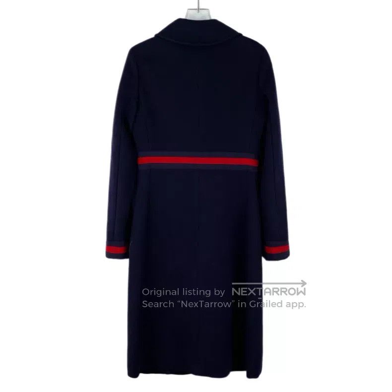 Gucci Gucci Dark blue bow ring diamond design wool lapel long-sl Size XS / US 0-2 / IT 36-38 - 2 Thumbnail