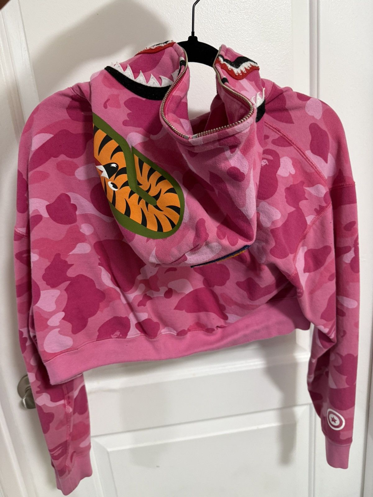 Bape BAPE Camo Cropped Full Zip Hoodie Size S / US 4 / IT 40 - 2 Thumbnail