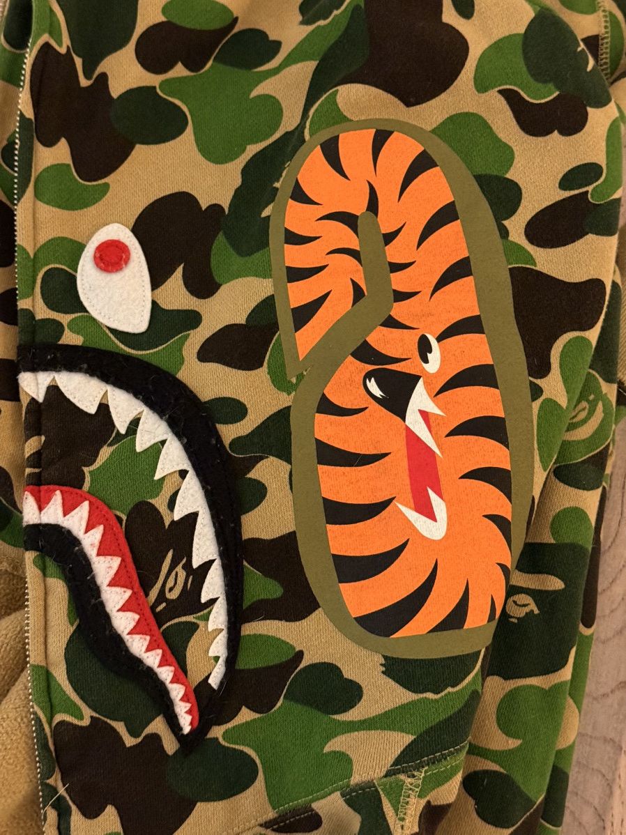 Bape A BATHING APE CAMO SEPARATE SHARK FULL ZIP HOODIE Size US M / EU 48-50 / 2 - 5 Thumbnail