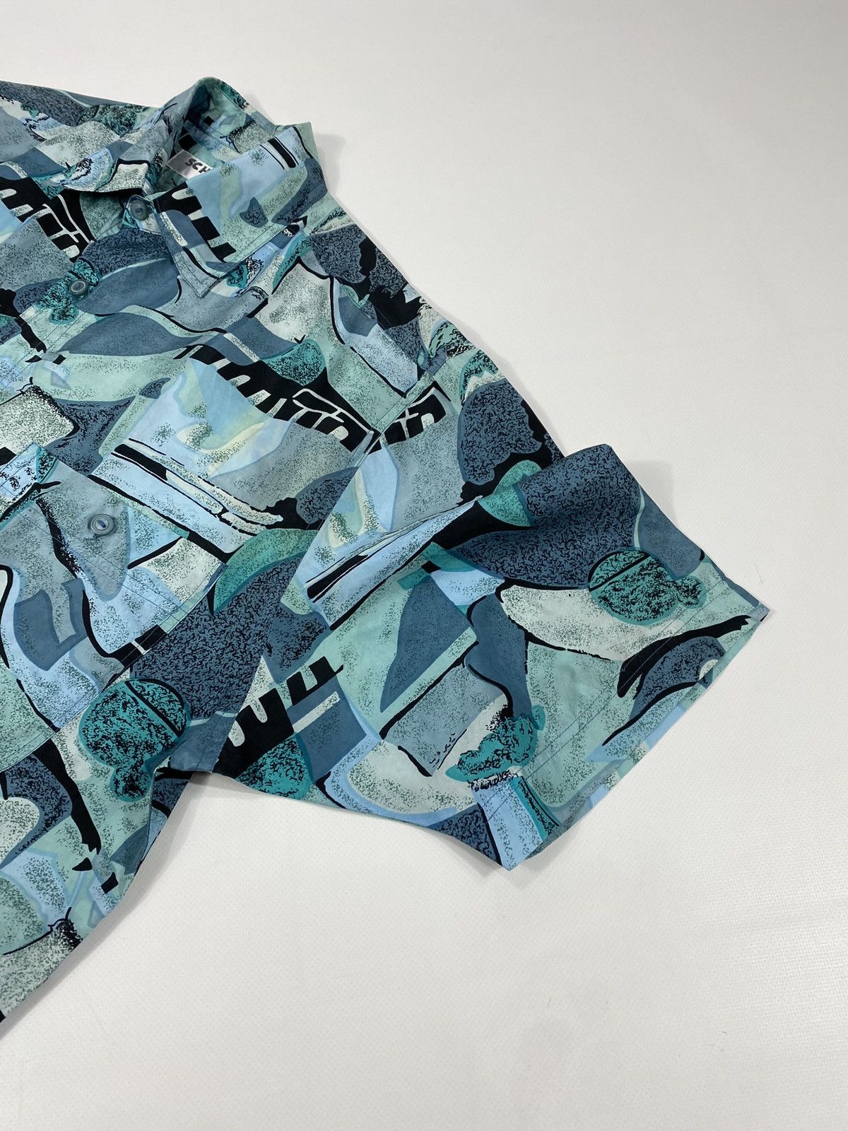 Vintage Vintage 90s Silk Crazy Abstract Hawaiian Festival Shirt Size US L / EU 52-54 / 3 - 5 Thumbnail