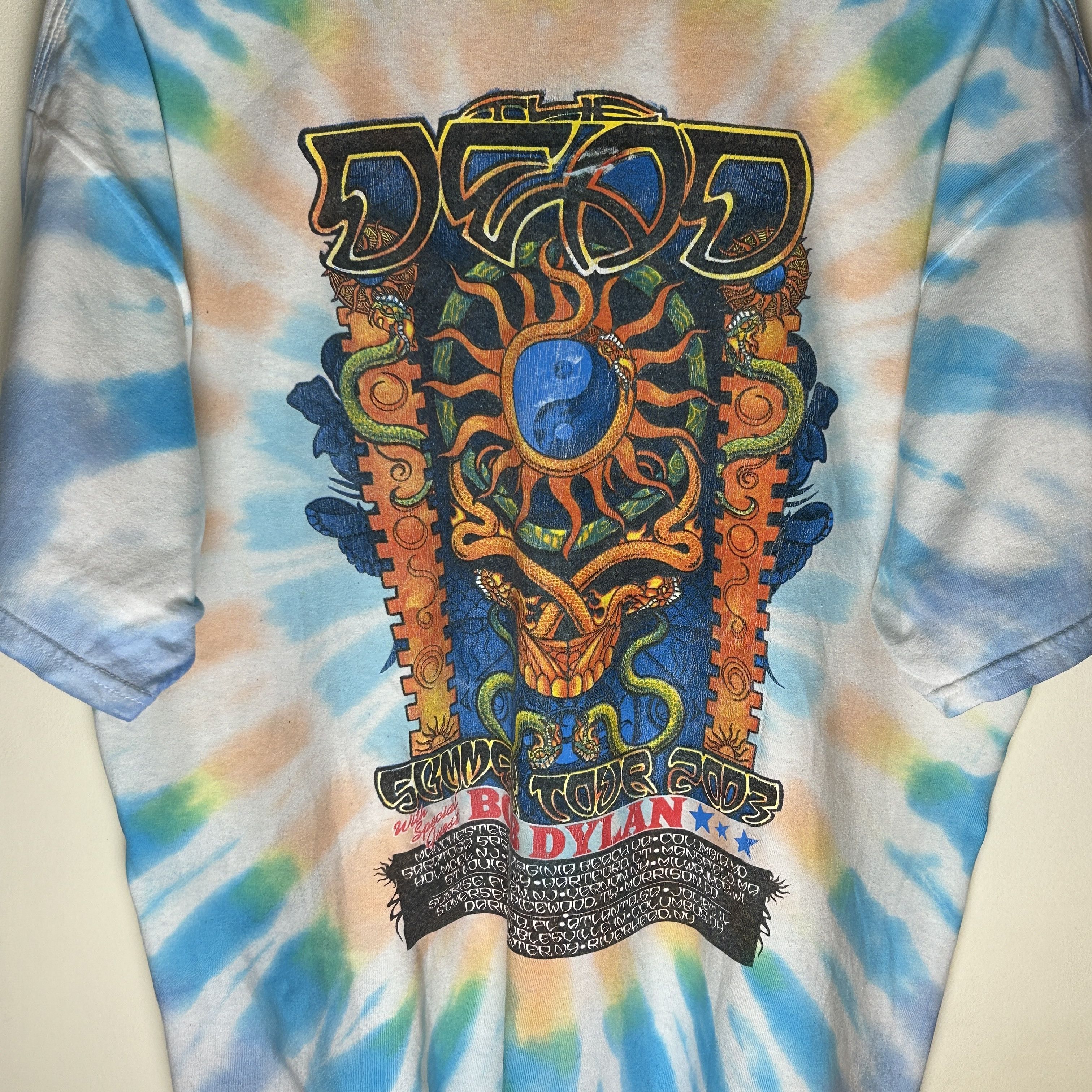 Band Tees Vintage Grateful Dead Bob Dylan 2003 Band T-shirt Size US XL / EU 56 / 4 - 4 Thumbnail