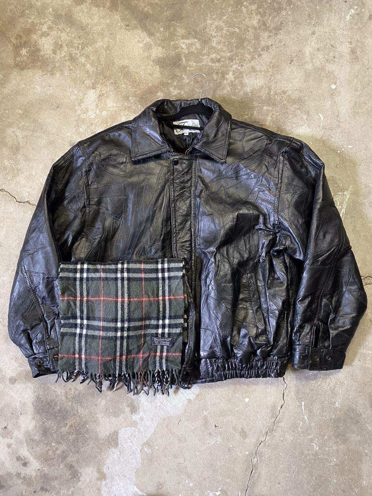 Other Leather bomber jacket paired with free Burberry scarf Size US XL / EU 56 / 4 - 1 Thumbnail