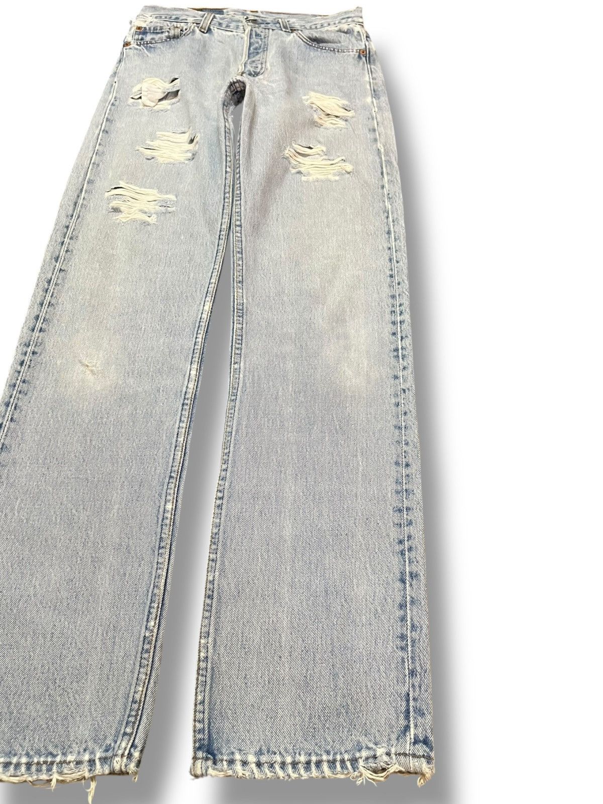 Levi's Vintage Clothing Vintage Levi’s 501 Faded Distressed Denim Size US 28 / EU 44 - 4 Thumbnail