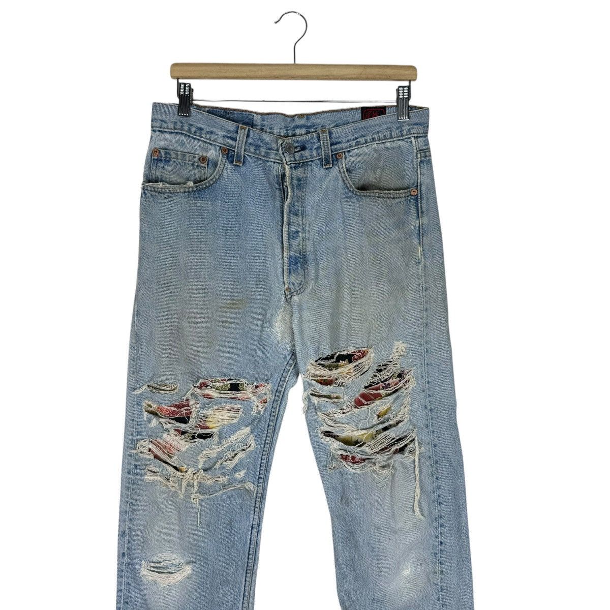 Levi's ☀️LEVI’S 501XX PATCHWORK DENIM JEANS PANTS Size US 34 / EU 50 - 3 Thumbnail
