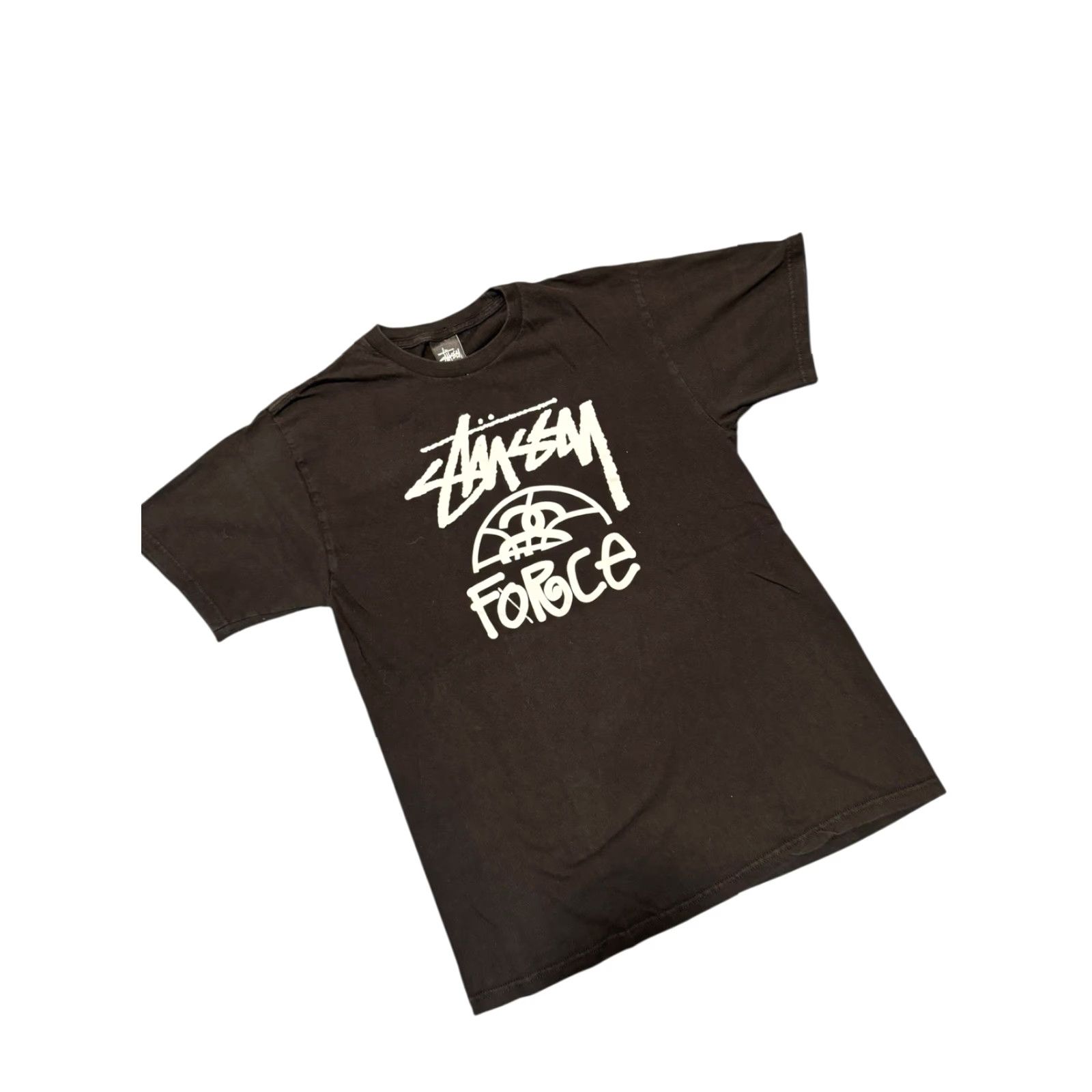 Nike Stussy X Nike Force Graphic T Shirt Limited Black Size Medium Mens Shirt Short Sleeve Crew Neck T-Shirt Cotton Knit 2020s Vintage: No Size US M / EU 48-50 / 2 - 3 Thumbnail