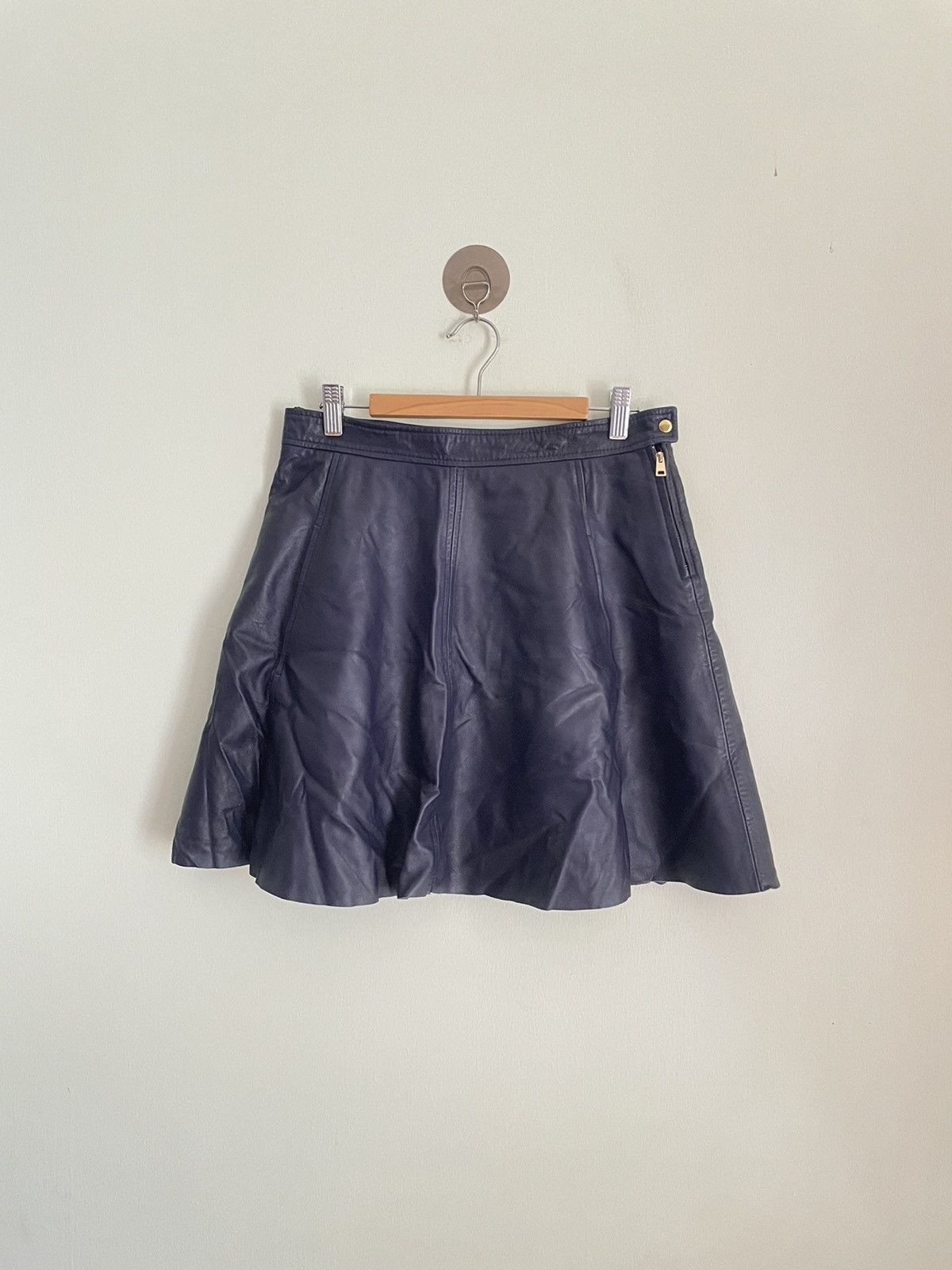 MAX&Co. Max &Co Leather Mini Skirt Size 29" - 1 Thumbnail