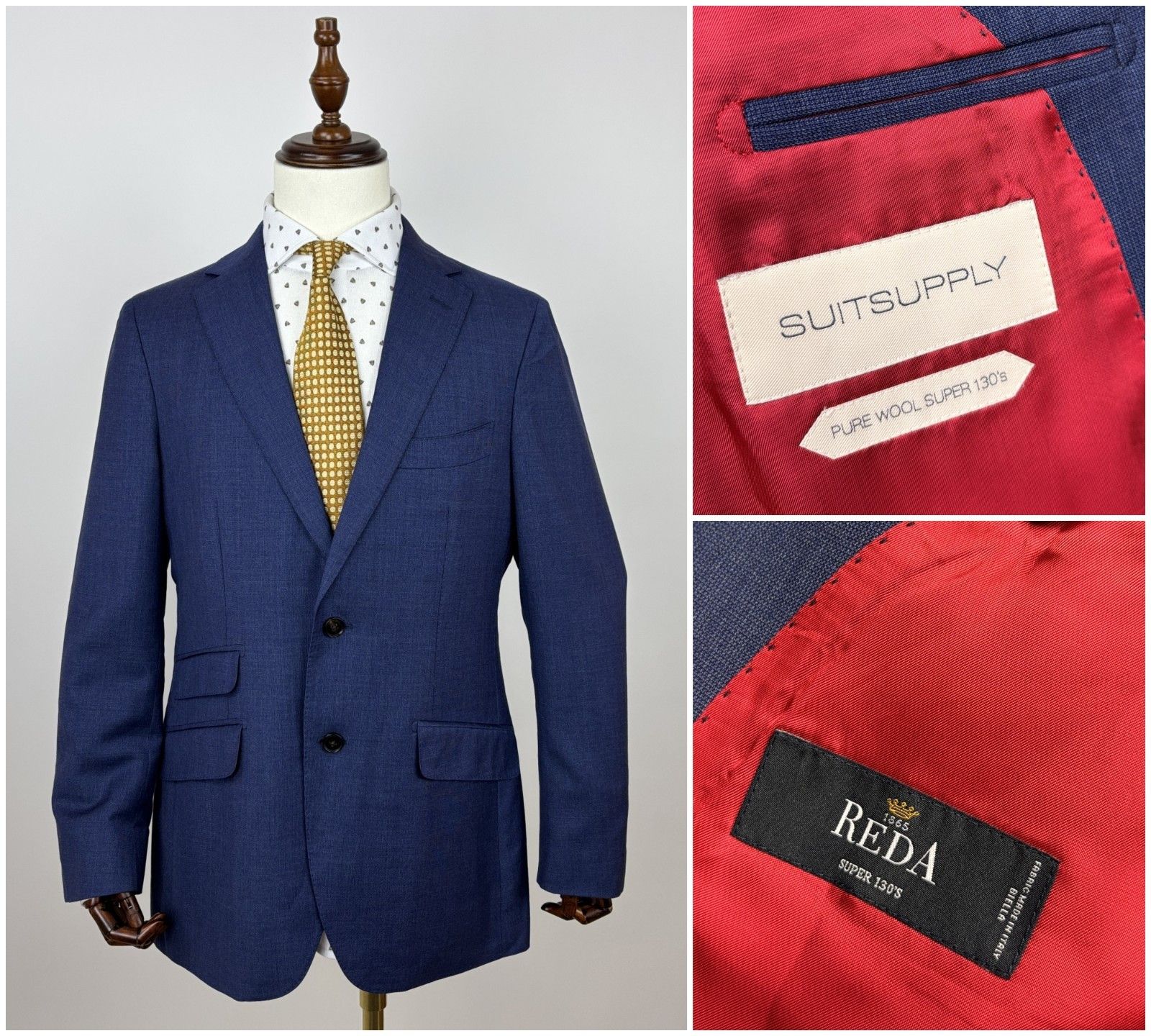 Suitsupply Suitsupply Sienna Single Breasted Wool Super 130's Blazer Size 40R - 1 Thumbnail