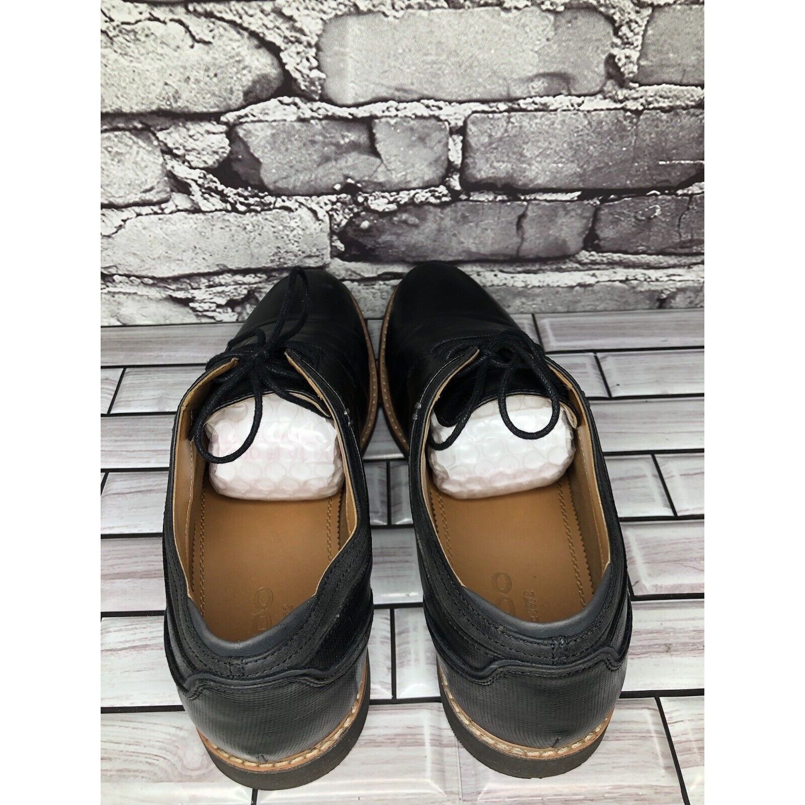 Other Aldo Circa 1972 Black Leather Oxfords Lace Up Dress Shoes Me Size US 9 / EU 42 - 5 Thumbnail