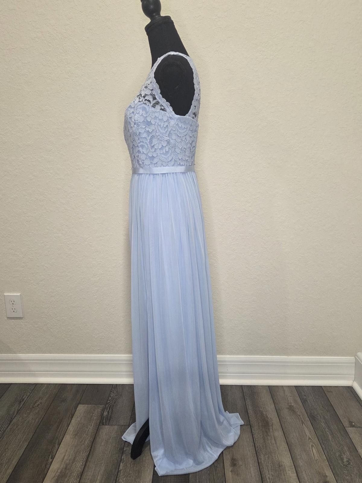 Designer David's Bridal One Shoulder Lace Mesh Dress -NWT (New) Size S / US 4 / IT 40 - 3 Thumbnail