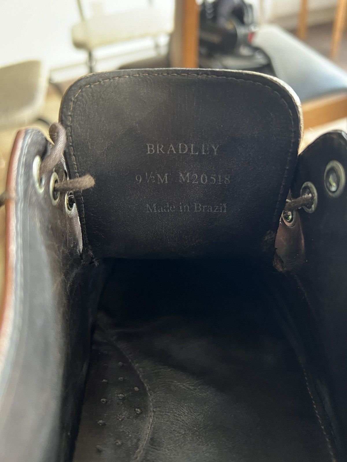 HELM Helm Shoes Bradley cap toe, men’s 9.5 brown/teak color, EUC Size US 9.5 / EU 42-43 - 12 Thumbnail