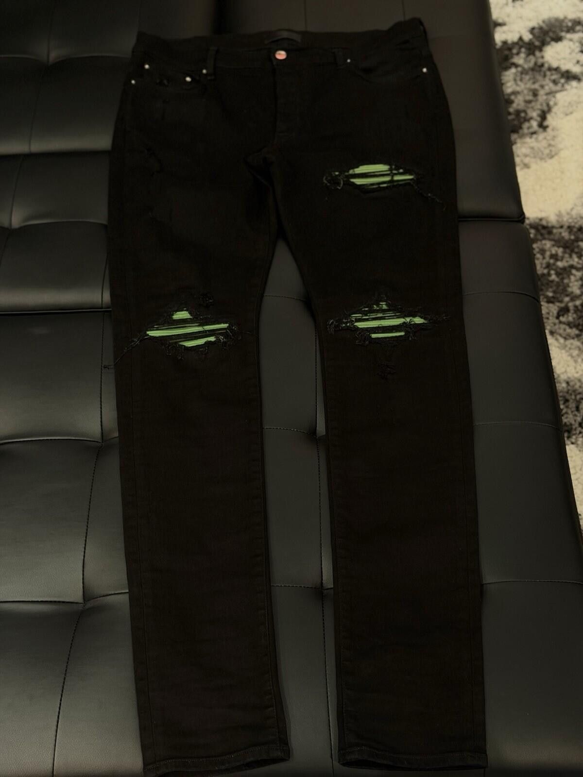 Amiri Size 36 - Amiri Black Green Jeans 100% Authentic Size US 36 / EU 52 - 3 Thumbnail