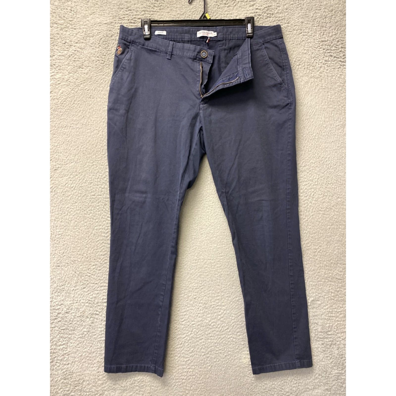 Vintage VINTAGE US Polo Assn Chino Pants Men’s Size W40 L32 Navy Slim Fit Casual 2000s Size US L / EU 52-54 / 3 - 2 Thumbnail