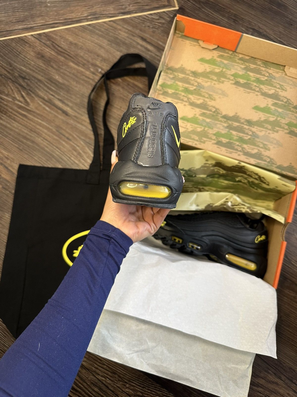 Corteiz × Nike Corteiz X Nike Air Max 95 “Honey Blacks” Size US 8 / EU 41 - 10 Thumbnail