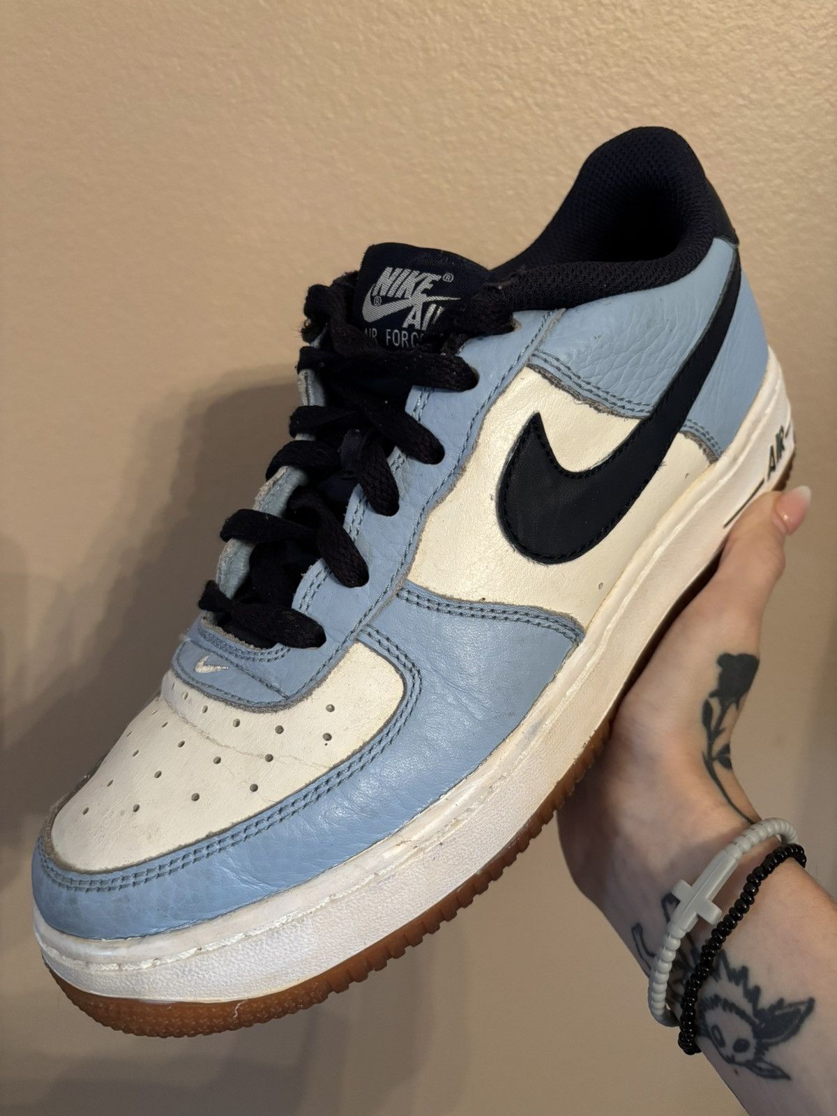 Nike Nike Air Force 1 Premium GS 'Light Blue' Size US 7 / EU 40 - 1 Thumbnail