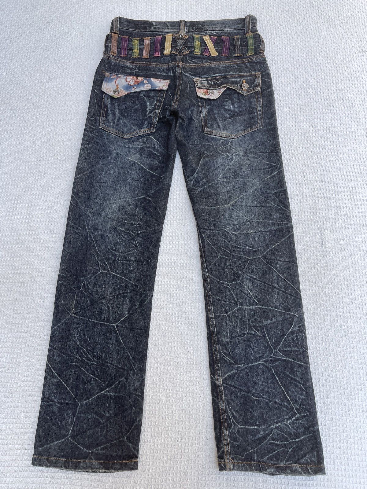 Hysteric Glamour Last Drop🔥Rare🔥NYLAUS Double Waist Japanese Style Jeans Size US 31 - 2 Thumbnail