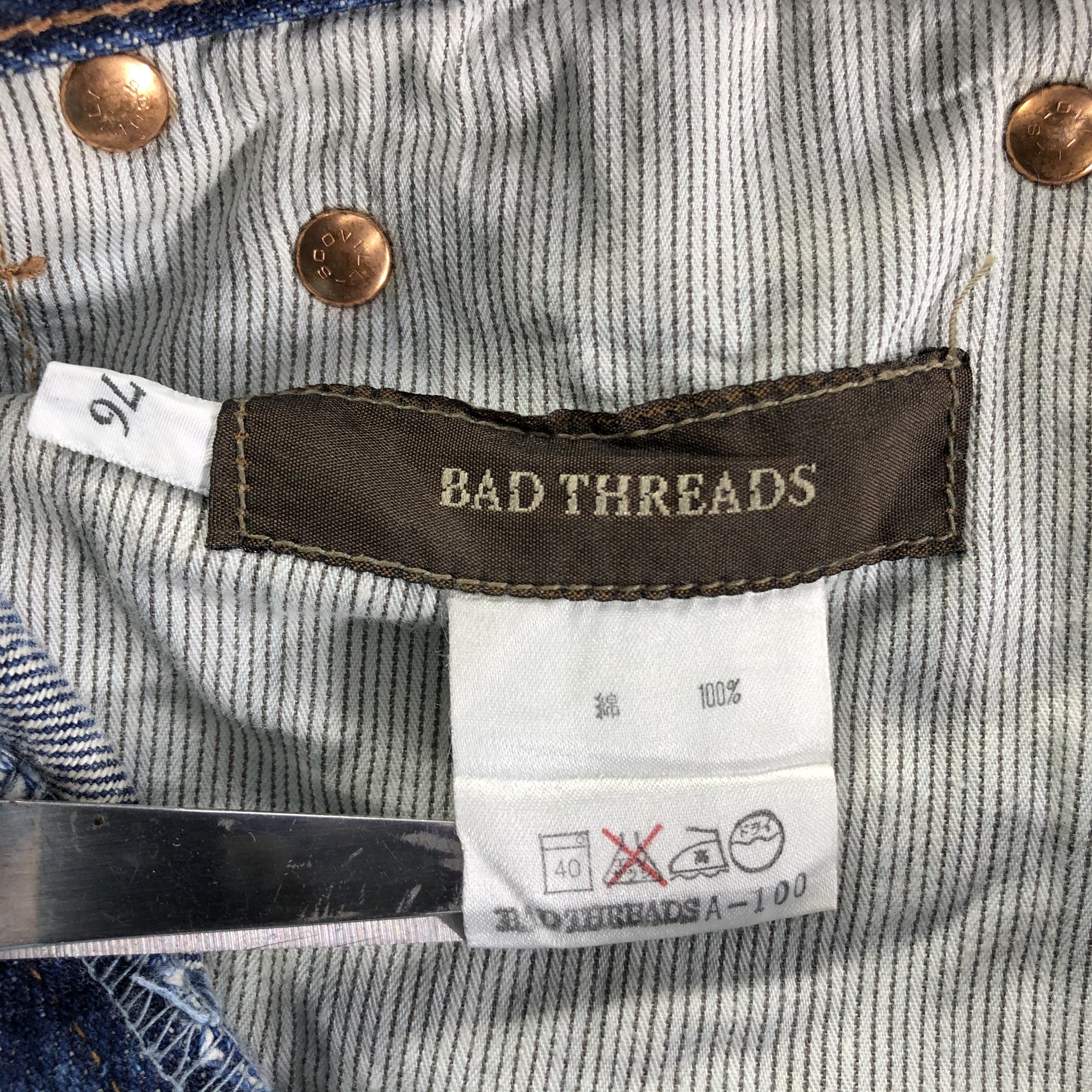 Vintage Vintage Blue Wash Bad Threads Redline Jeans-JM3509 Size US 29 - 8 Thumbnail