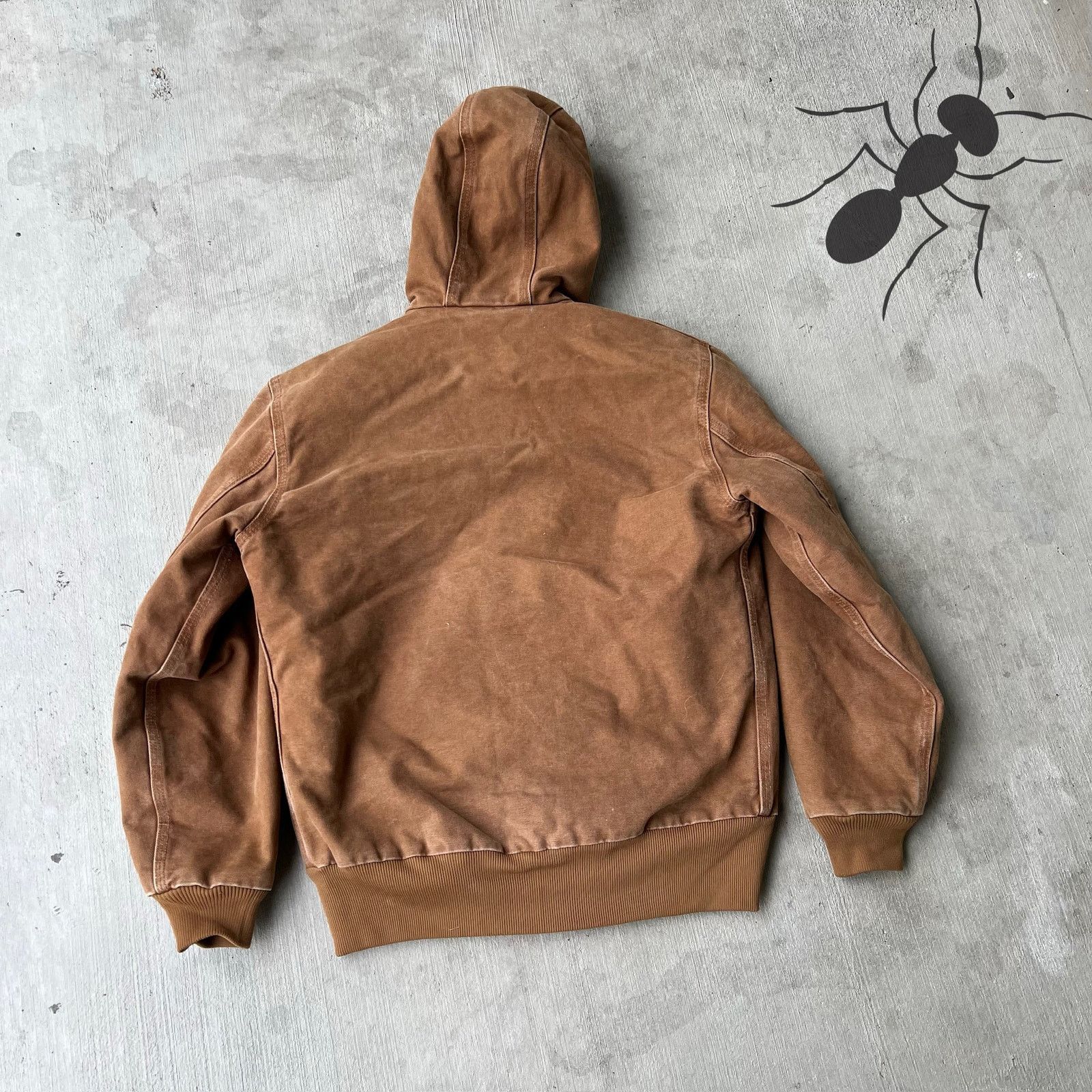Carhartt × Vintage Carhartt WOMENS WJ130 BRN brown hooded work wear jacket Size US S / EU 44-46 / 1 - 5 Thumbnail