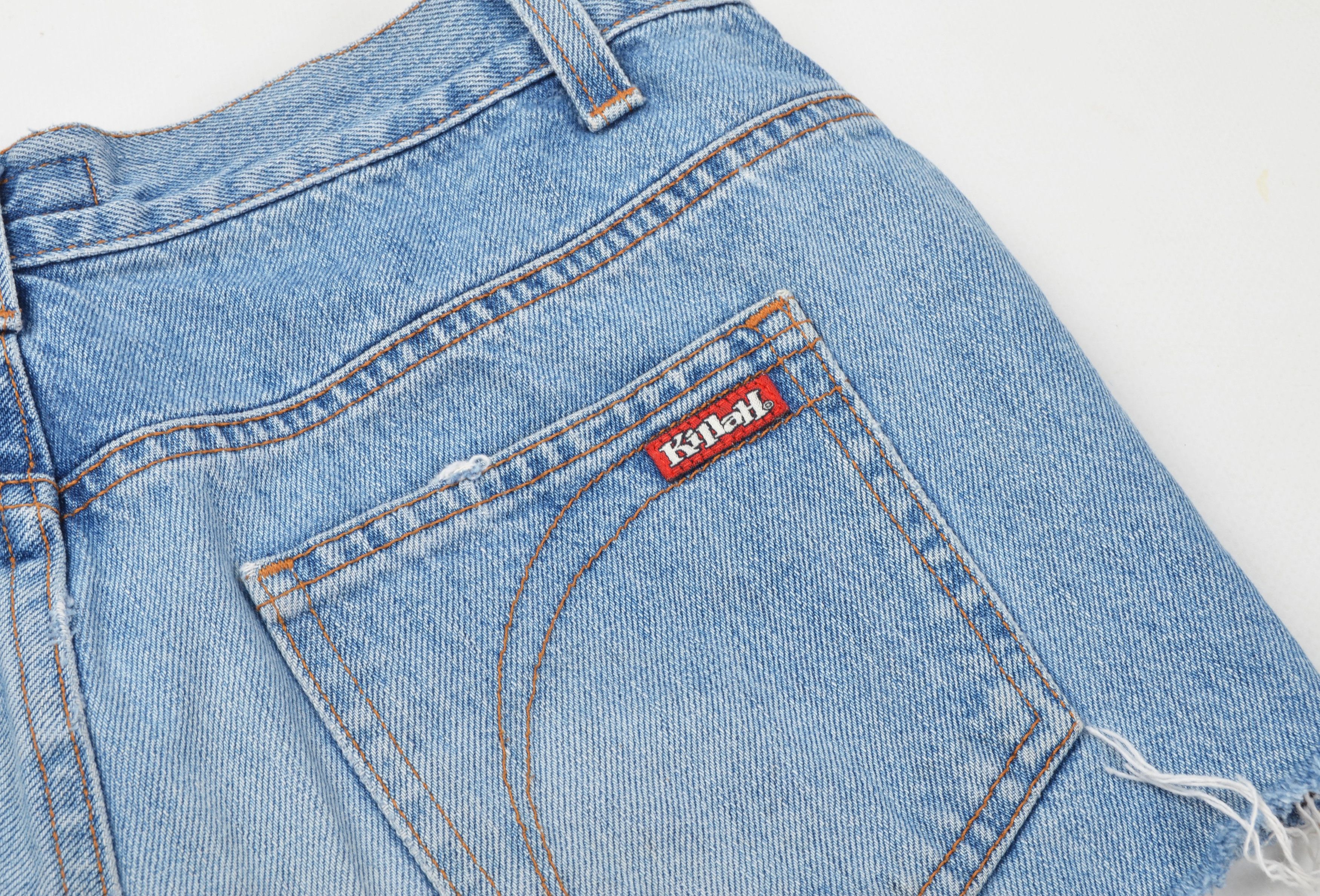 Miss Sixty Killah by Miss Sixty Y2K Cut Off Blue Mini Denim Shorts Size 28" / US 6 / IT 42 - 8 Thumbnail