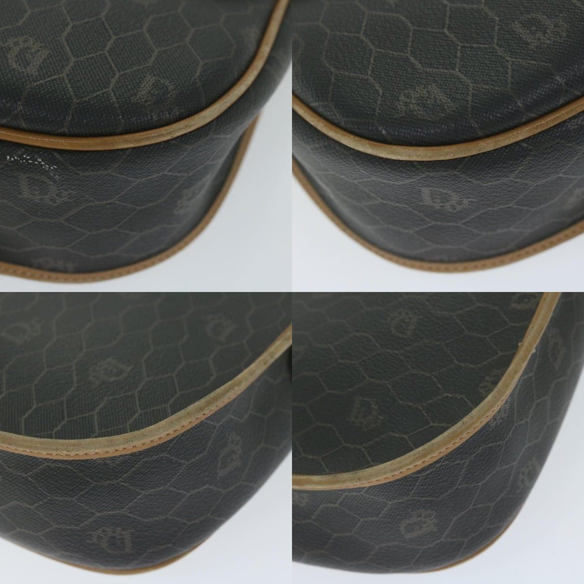 Dior DIOR Honeycomb Canvas Shoulder Bag Pvc Black Size ONE SIZE - 10 Thumbnail