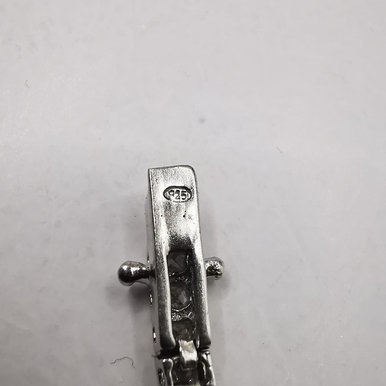 Vintage Vintage Bracelet Jewelry,925 Sterling Silver Zircon 7,93g Size ONE SIZE - 4 Thumbnail
