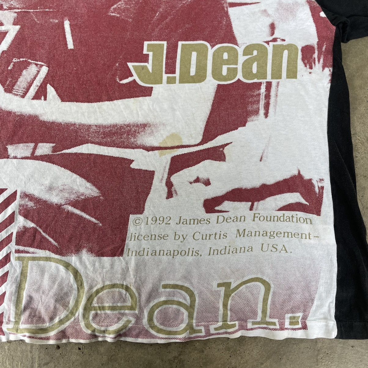 Vintage 🔥Vintage 1992 James Dean All Over Print Promo Actor Tee Size US XXL / EU 58 / 5 - 4 Thumbnail