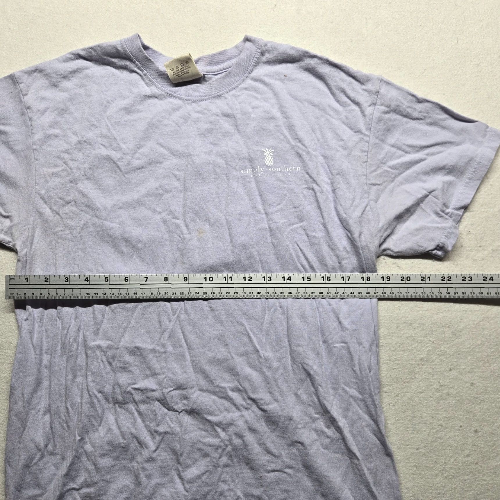 Vintage Simply Southern Shirt Women L Large Purple 100% Cotton Short Sleeve Crew Neck Logo Tee Size L / US 10 / IT 46 - 5 Thumbnail