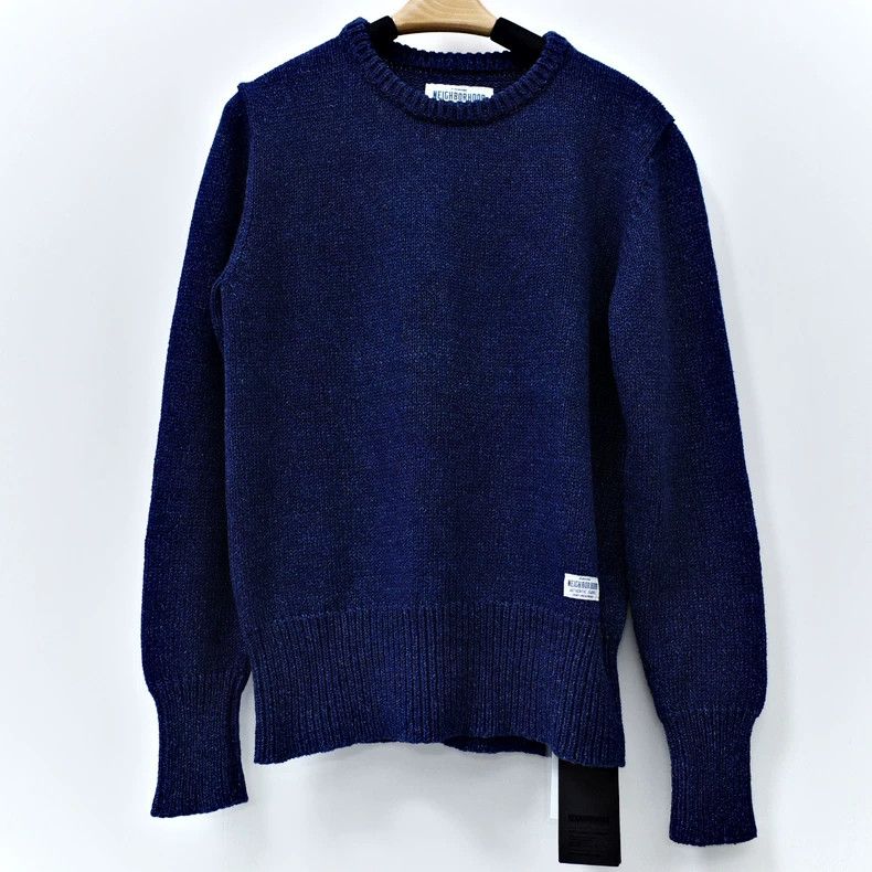 Neighborhood Neighborhood Fisherman Blue Knit Sweater - dmc Size US M / EU 48-50 / 2 - 1 Thumbnail
