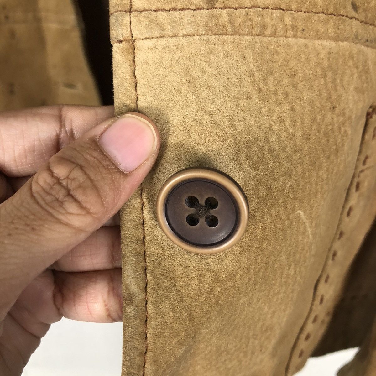 Japanese Brand 🔥Vintage Leather Jacket Eddie Bauer Issey Miyake Size US M / EU 48-50 / 2 - 16 Thumbnail