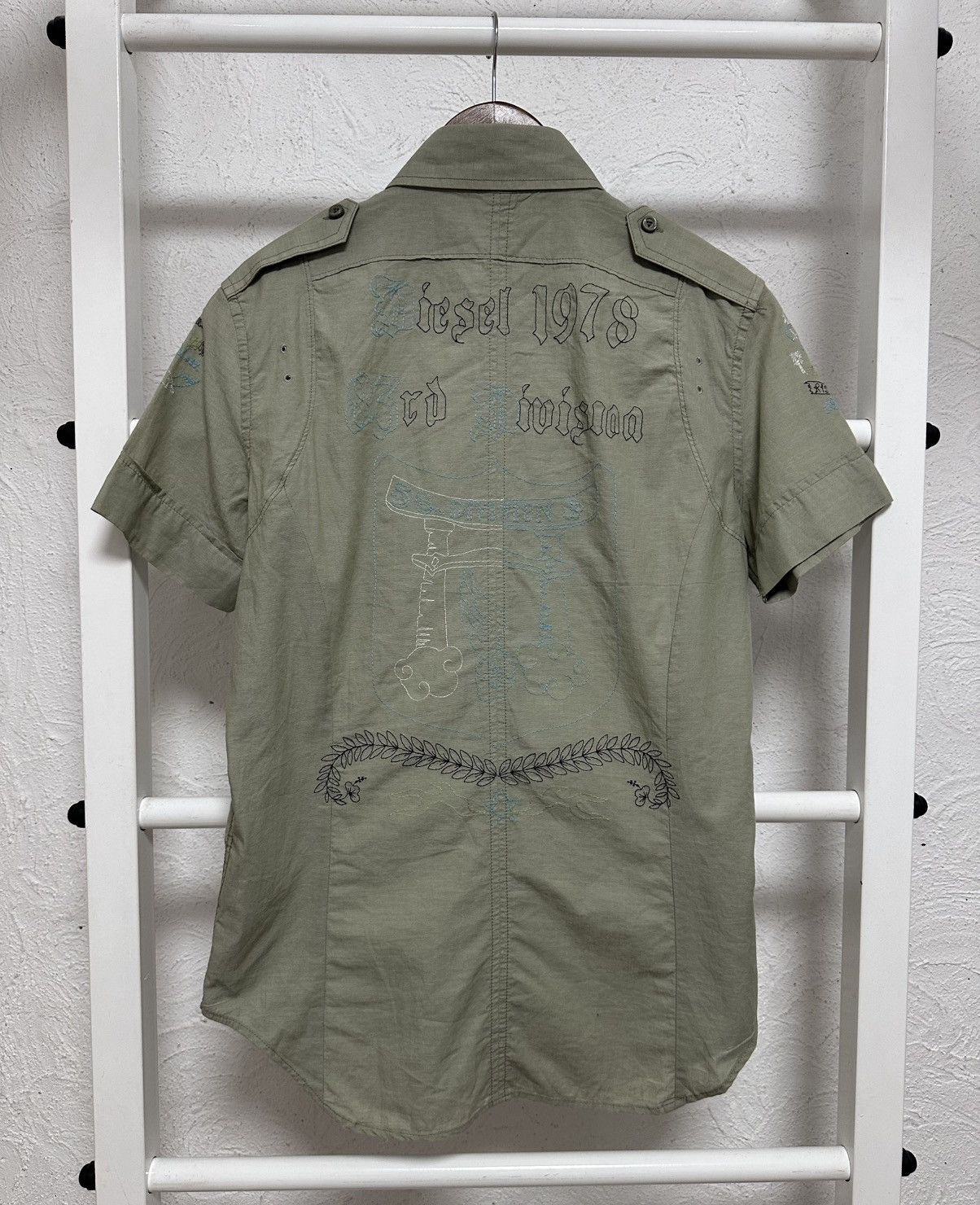 Diesel Diesel Polo Shirt Size S Avant-Garde Japanese Style Y2K 2000 Size S / US 4 / IT 40 - 4 Thumbnail