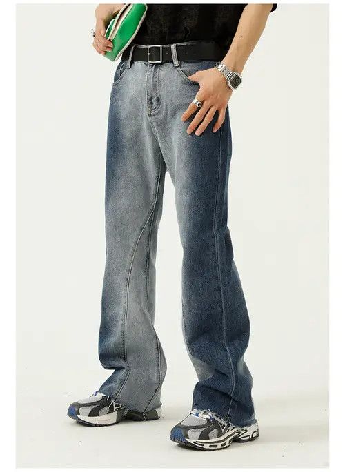 Other Men's tie-dye gradient flared casual jeans Size US 32 / EU 48 - 3 Thumbnail