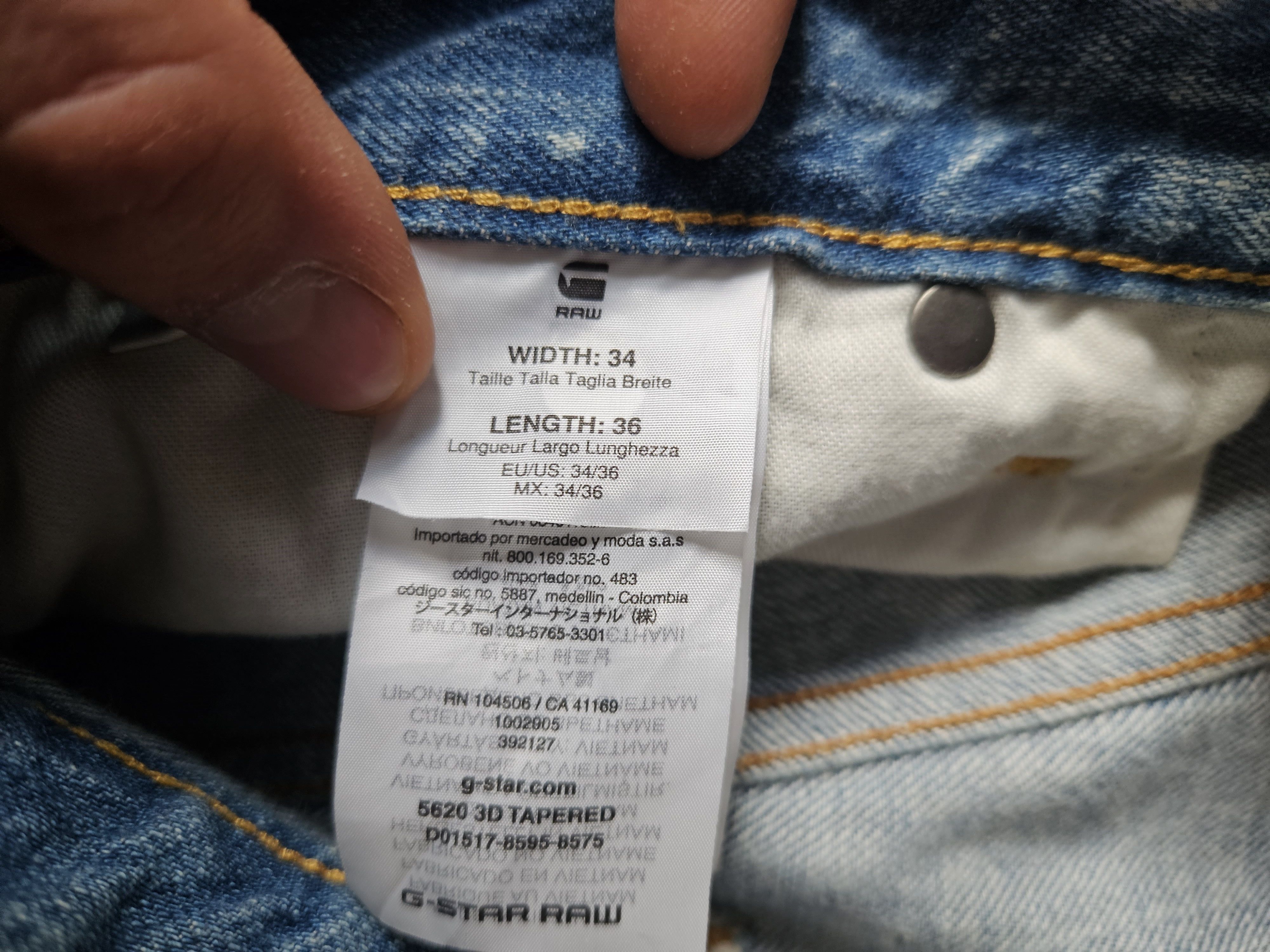 G-Star 🔥RARE🔥G-Star RAW Jeans W34 L36 Size US 34 / EU 50 - 4 Thumbnail