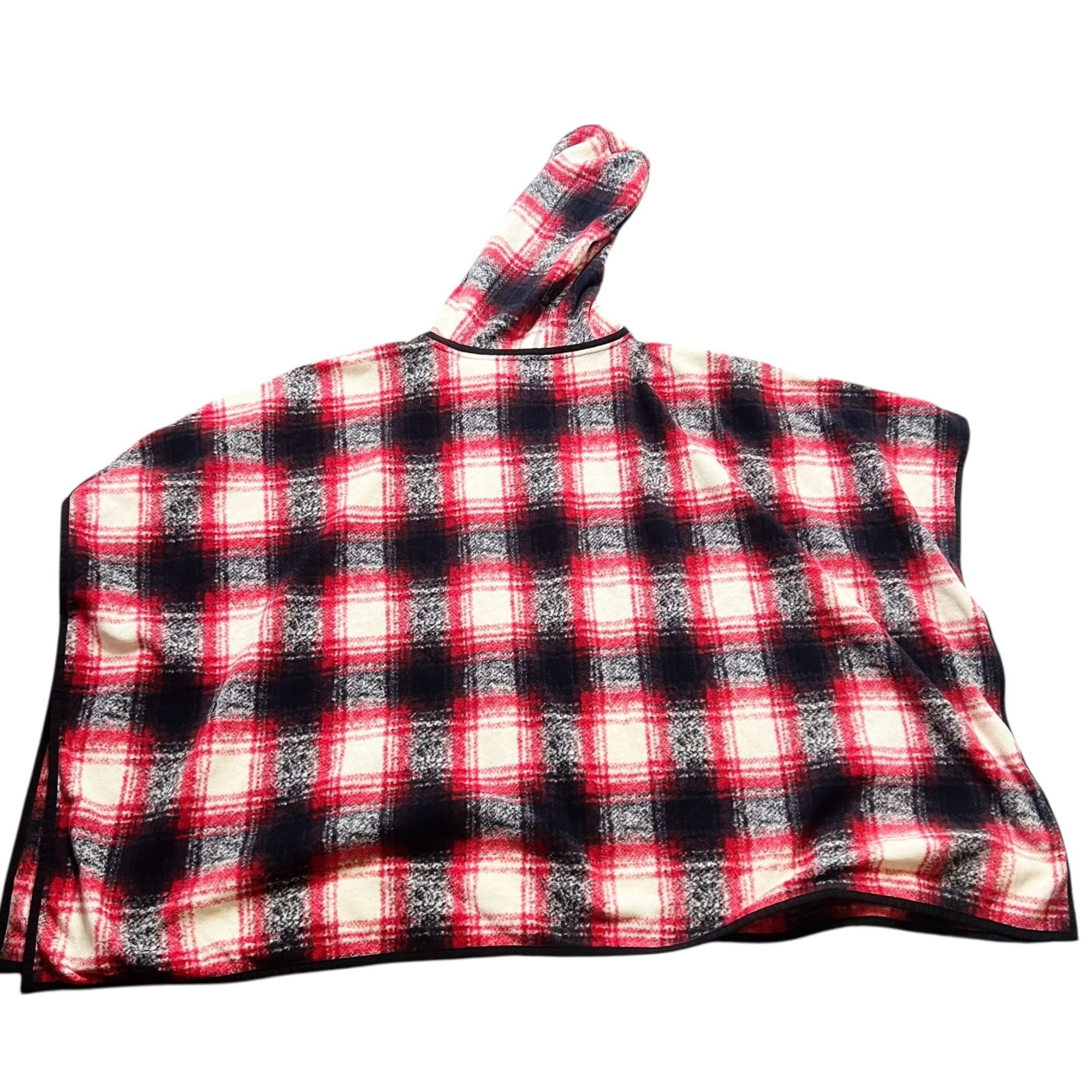 Eddie Bauer Eddie Bauer Poncho Top Womens Size M/L Petite Red White Blac Size L / US 10 / IT 46 - 3 Thumbnail