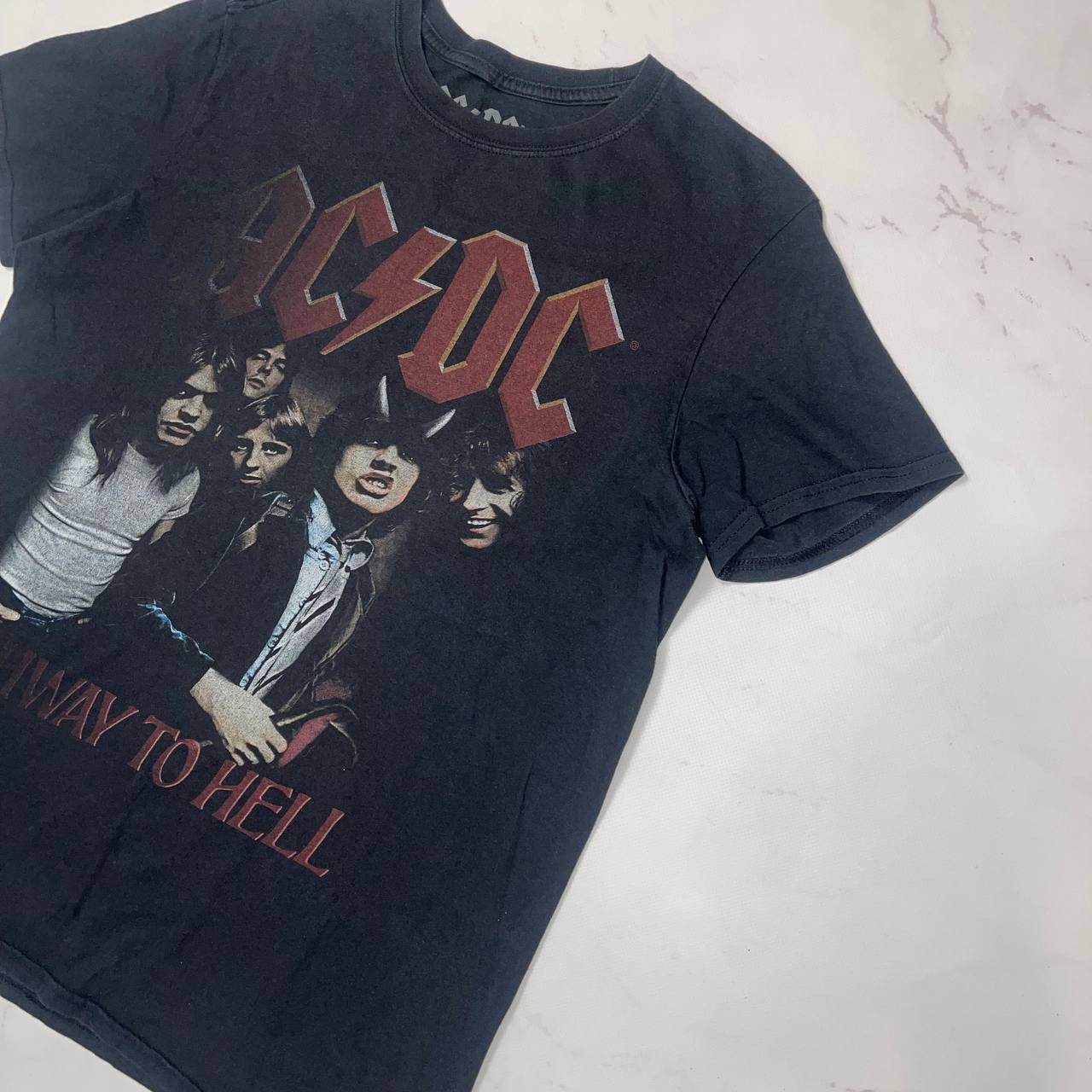 Vintage Vintage AC/DC Highway To Hell Rock Band Graphic T Shirt Tee Size US M / EU 48-50 / 2 - 7 Thumbnail