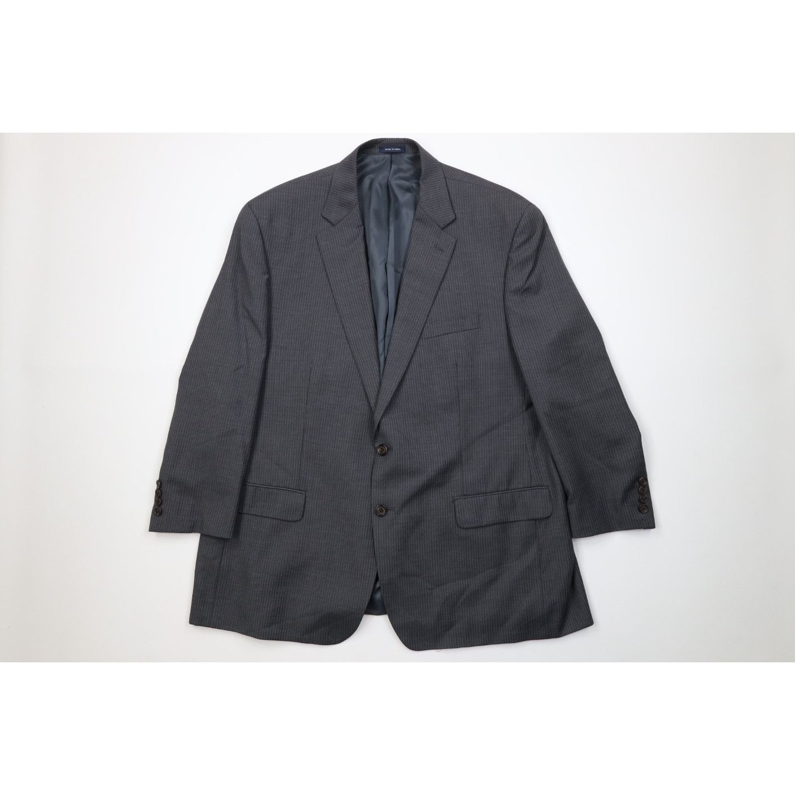 Ralph Lauren Ralph Lauren 2 Piece Wool Pinstriped Suit Wedding Size 48R - 2 Thumbnail