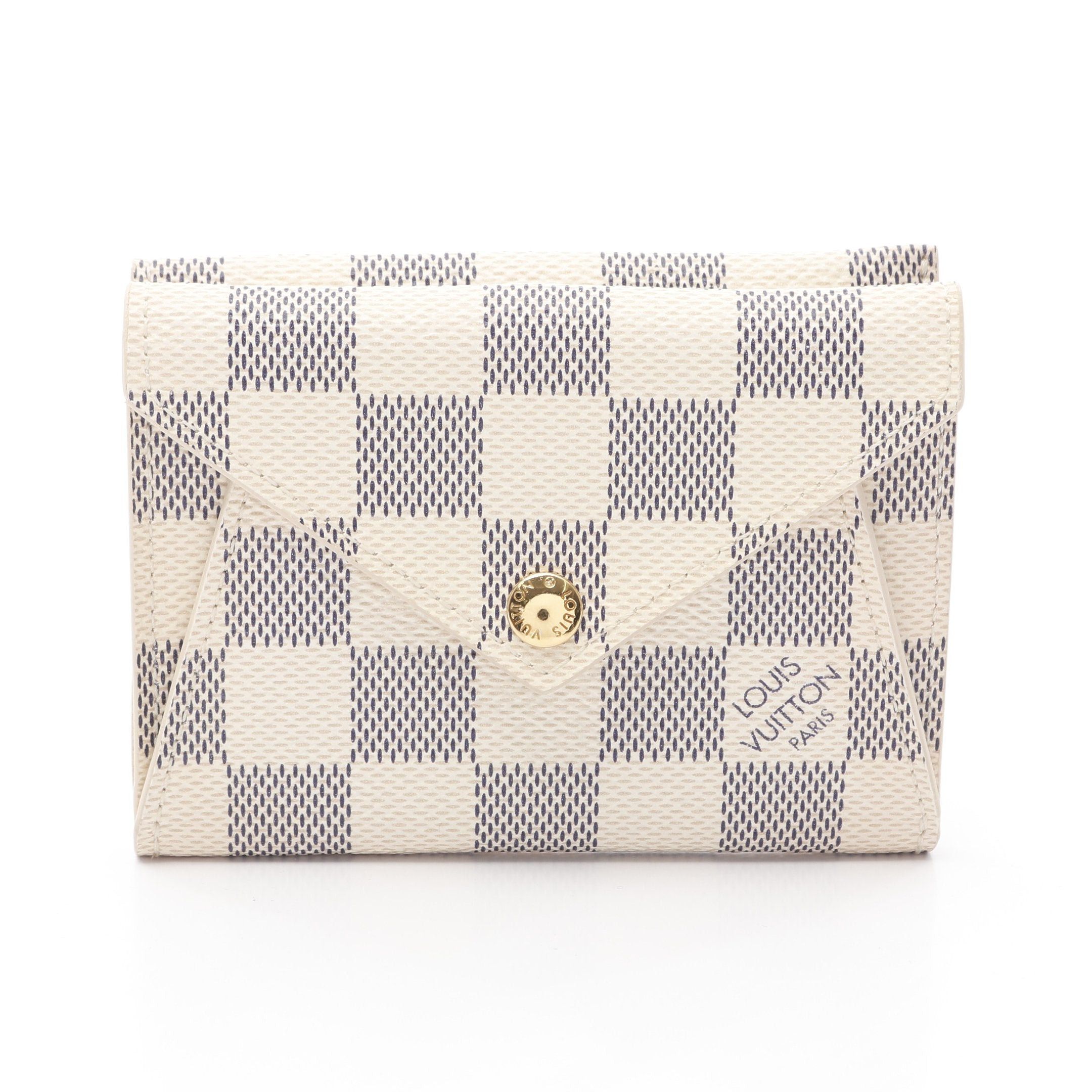 Louis Vuitton Louis Vuitton Portefeuil Origami Compact Damier Azur Double Hook Wallet White Size ONE SIZE - 1 Thumbnail
