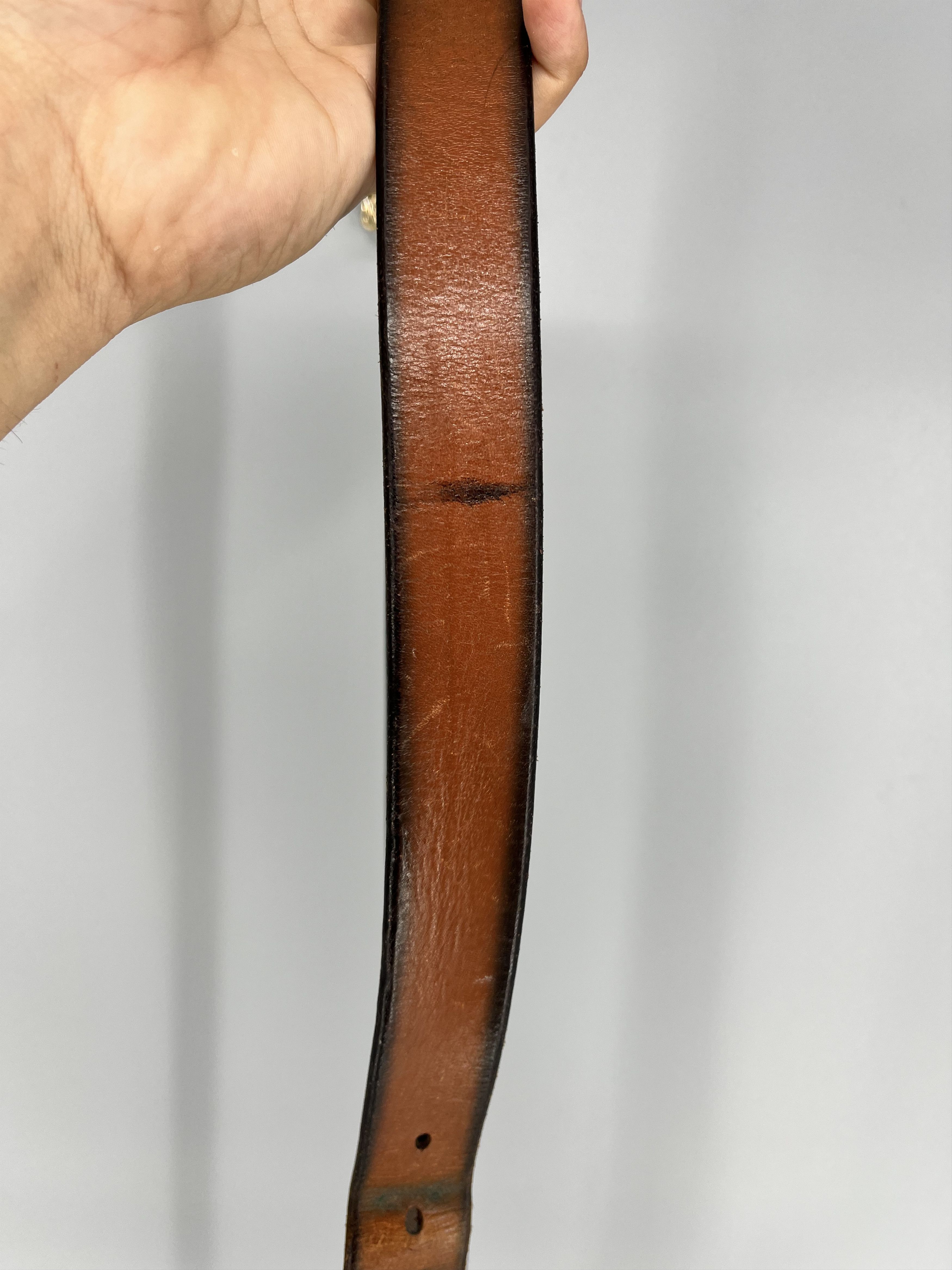 Polo Ralph Lauren Vintage Polo Ralph Lauren Belt Brown Leather RRL 38 Small US Size 38 - 8 Thumbnail