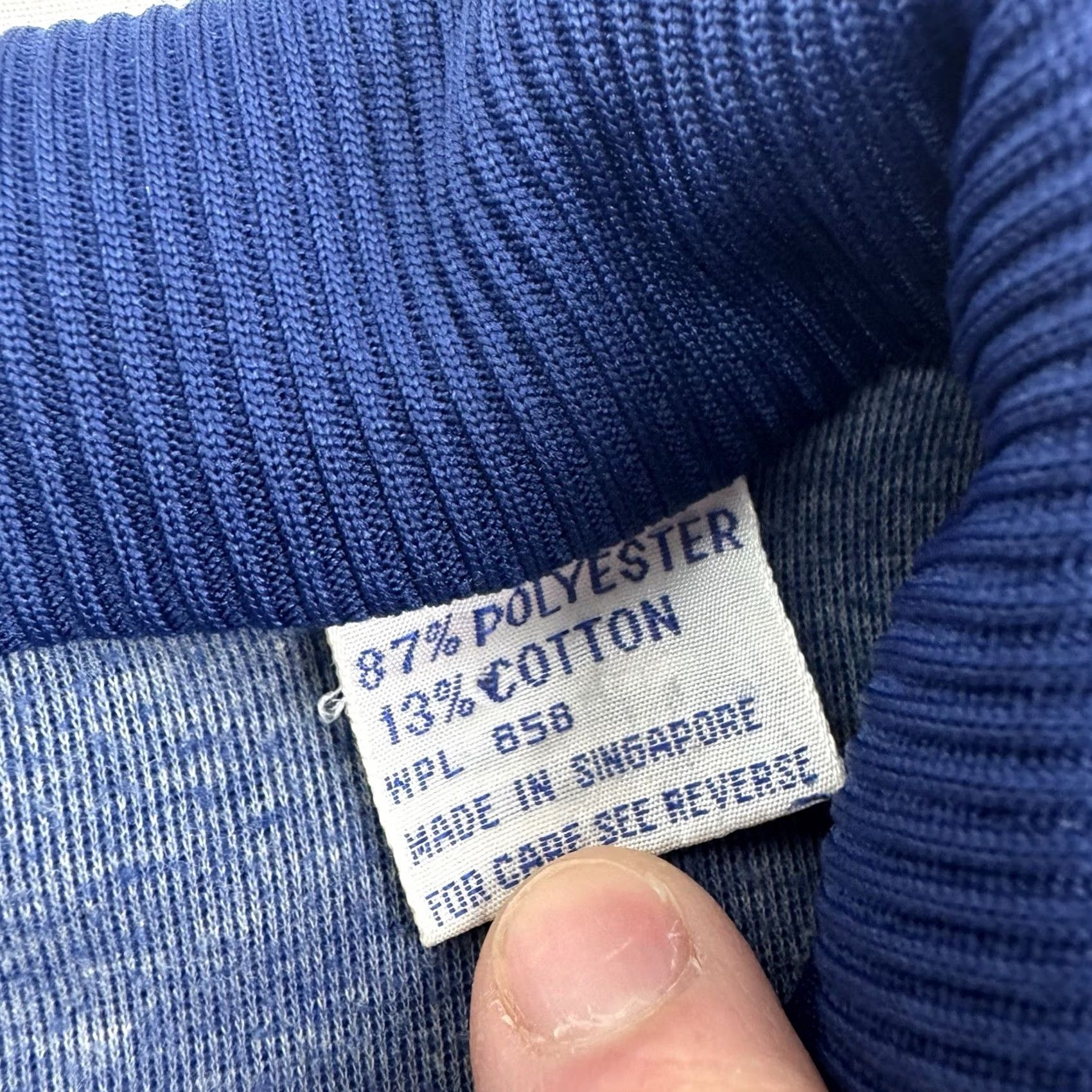 PONY VINTAGE PONY Athletic Jacket Men M Blue 80s Classic Collared Full Zip Sweatshirt-style Jacket Size US M / EU 48-50 / 2 - 7 Thumbnail