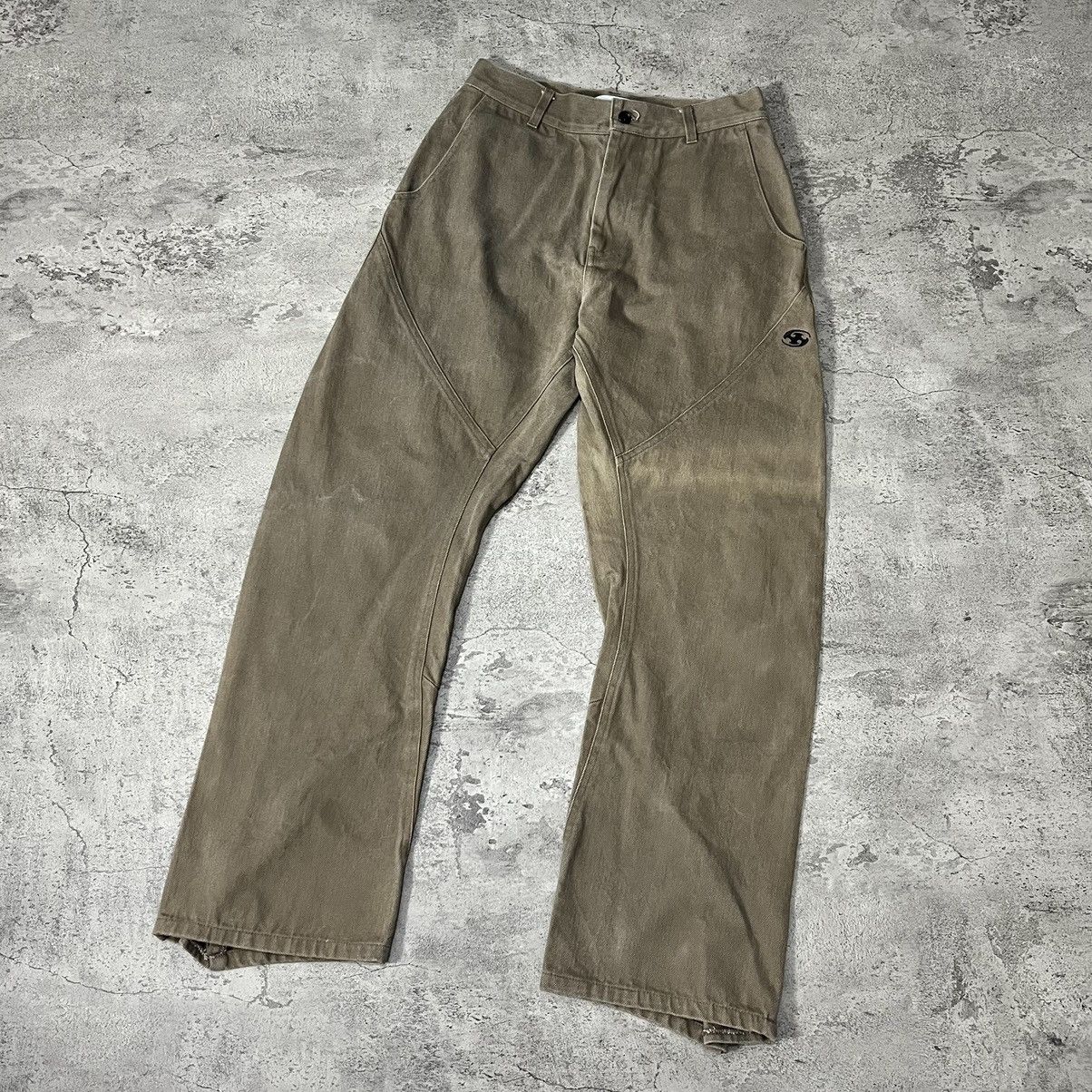 Other San San Gear Asymmetrical Zip Trousers- Brown Size US 28 / EU 44 - 1 Thumbnail