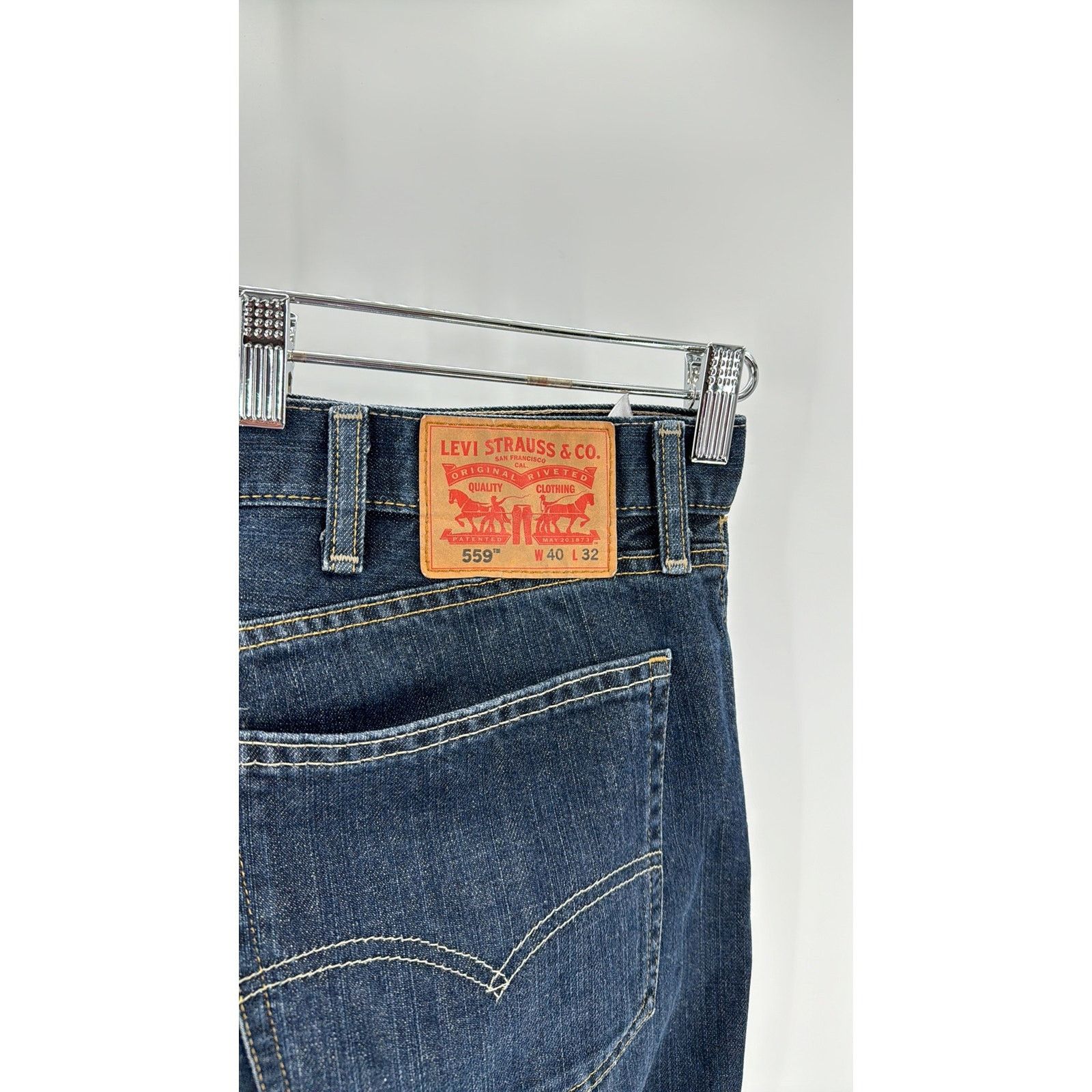 Levi's Levi's 559™ RELAXED STRAIGHT FIT MEN'S JEANS 40x32 dark wash Size US 40 / EU 56 - 6 Thumbnail