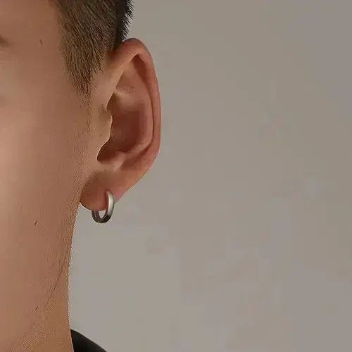 Other 925 Silver Plated Small Hoop Earrings for Men Women Size ONE SIZE - 3 Thumbnail