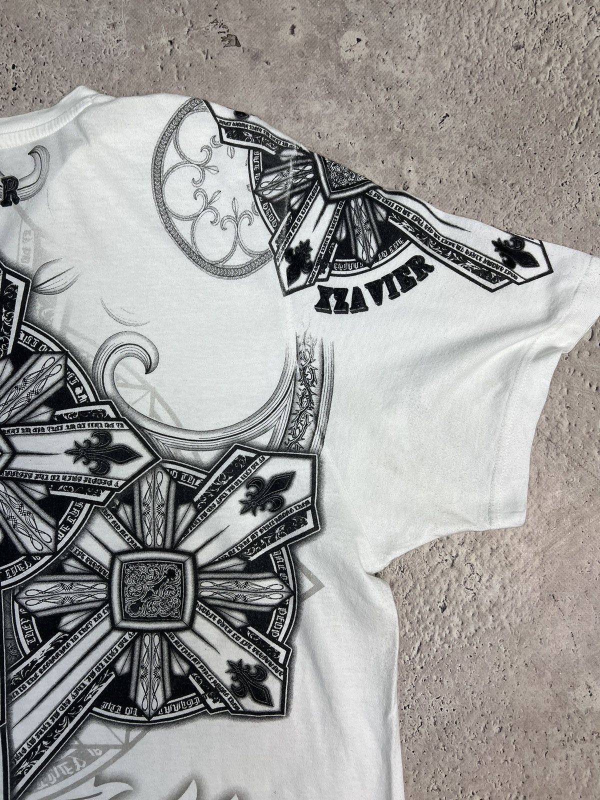 Affliction × Vintage Vintage Gray Affliction Y2K Cyber Jessie Pinkman T Shirt Size US XL / EU 56 / 4 - 2 Thumbnail