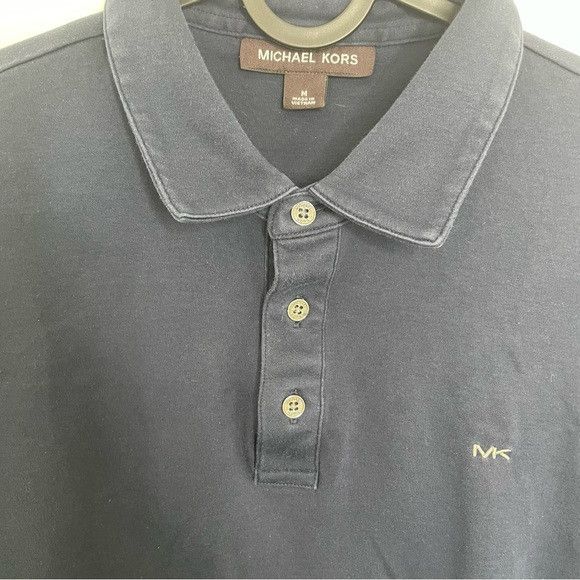 Michael Kors Michael Kors Jersey Short Sleeve Polo Shirt Navy Blue M Size US M / EU 48-50 / 2 - 5 Thumbnail