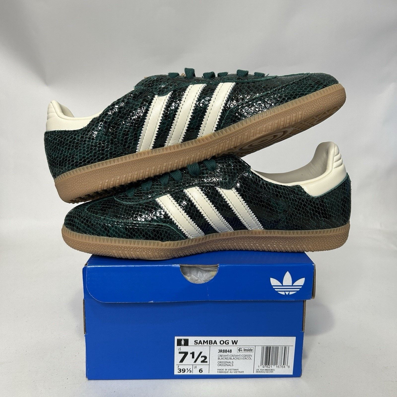 Adidas adidas Samba OG Snakeskin Pack - “Collegiate Green” JR8848 Size US 7.5 / IT 37.5 - 3 Thumbnail