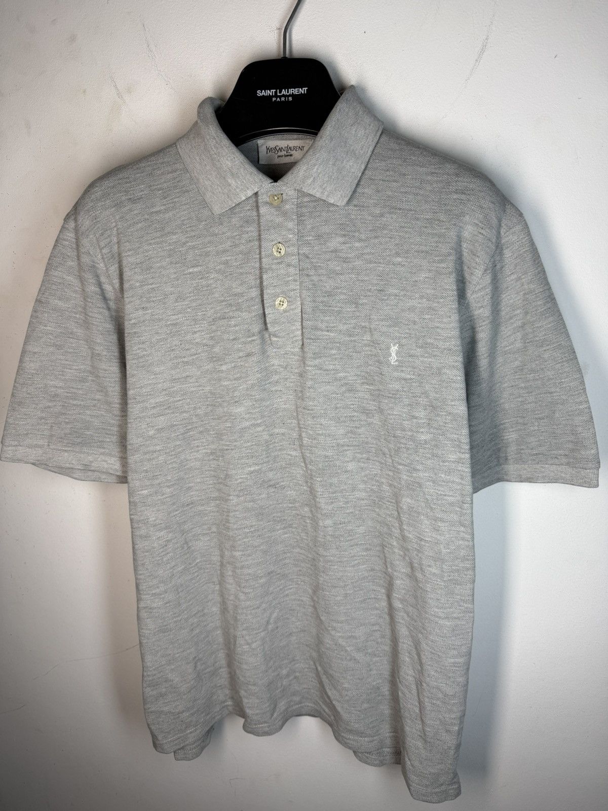 Yves Saint Laurent Grey YSL Polo Shirt Summer YSL T-shirt YSL Shirt Size US S / EU 44-46 / 1 - 16 Thumbnail
