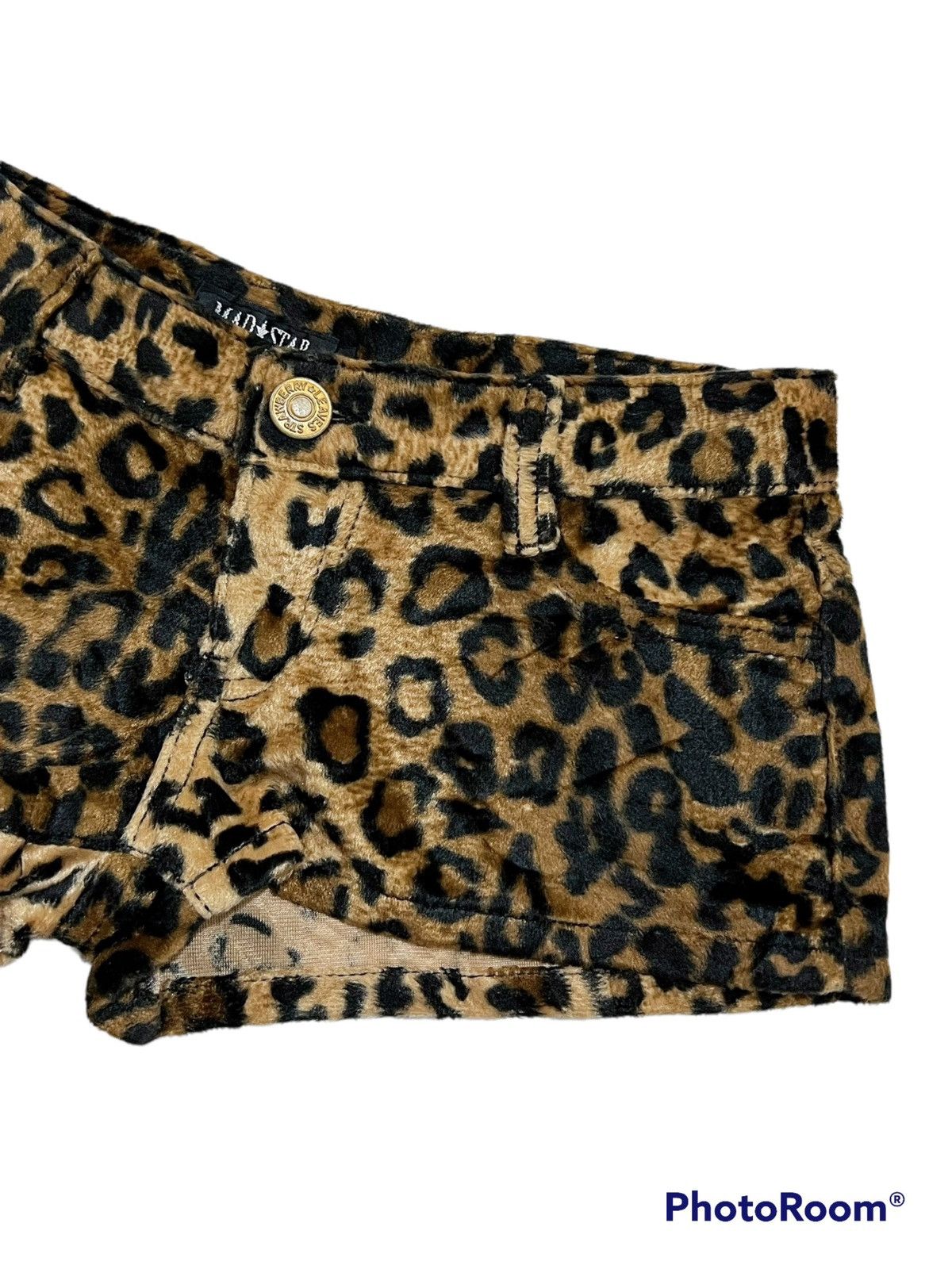 Japanese Brand Super low waist gyaru faux fur shorts 🐆🖤 Size 28" / US 6 / IT 42 - 4 Thumbnail