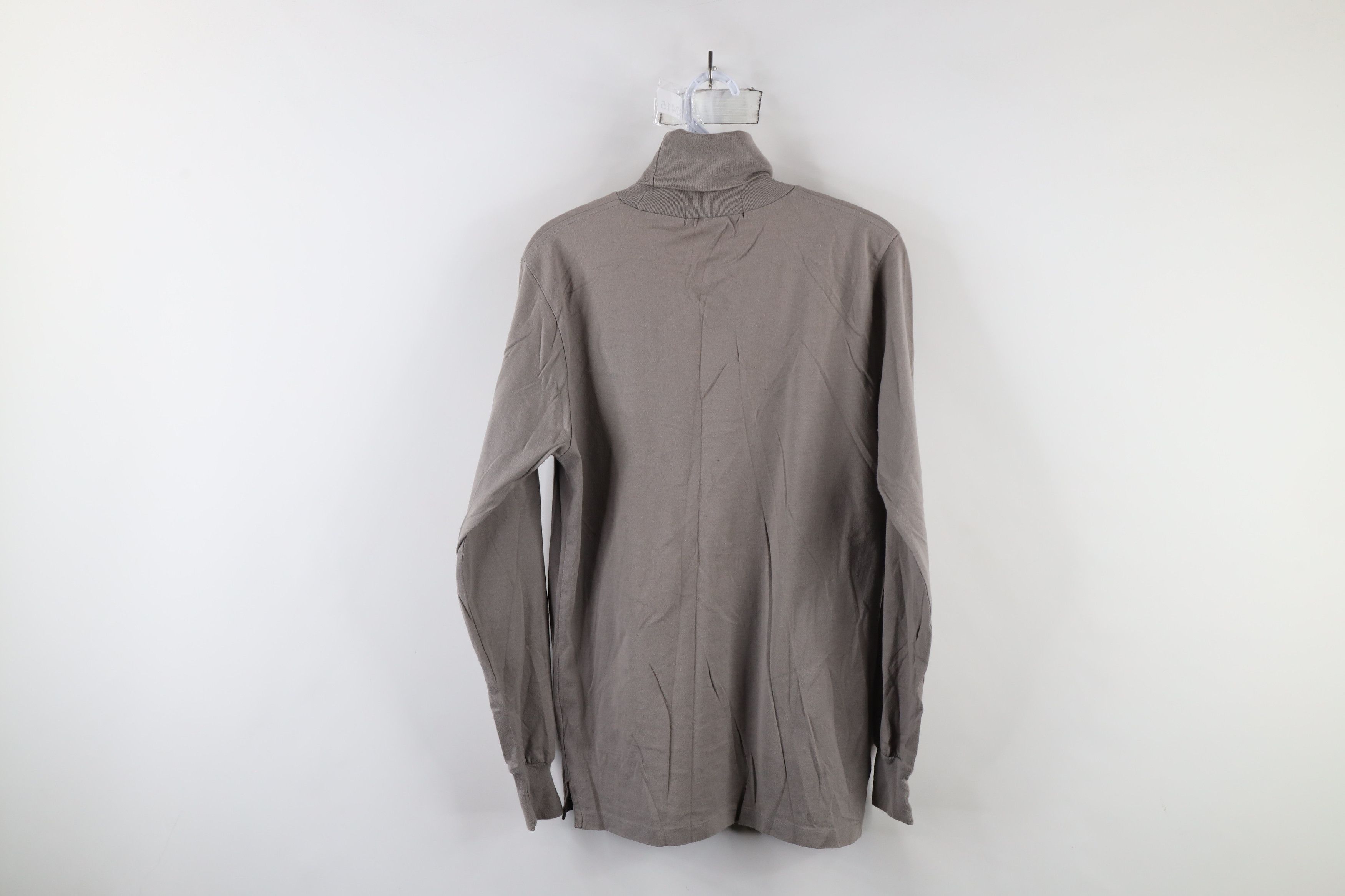 Ralph Lauren × Vintage Vintage 90s Ralph Lauren Long Sleeve Turtleneck T-Shirt Gray Size US M / EU 48-50 / 2 - 9 Thumbnail