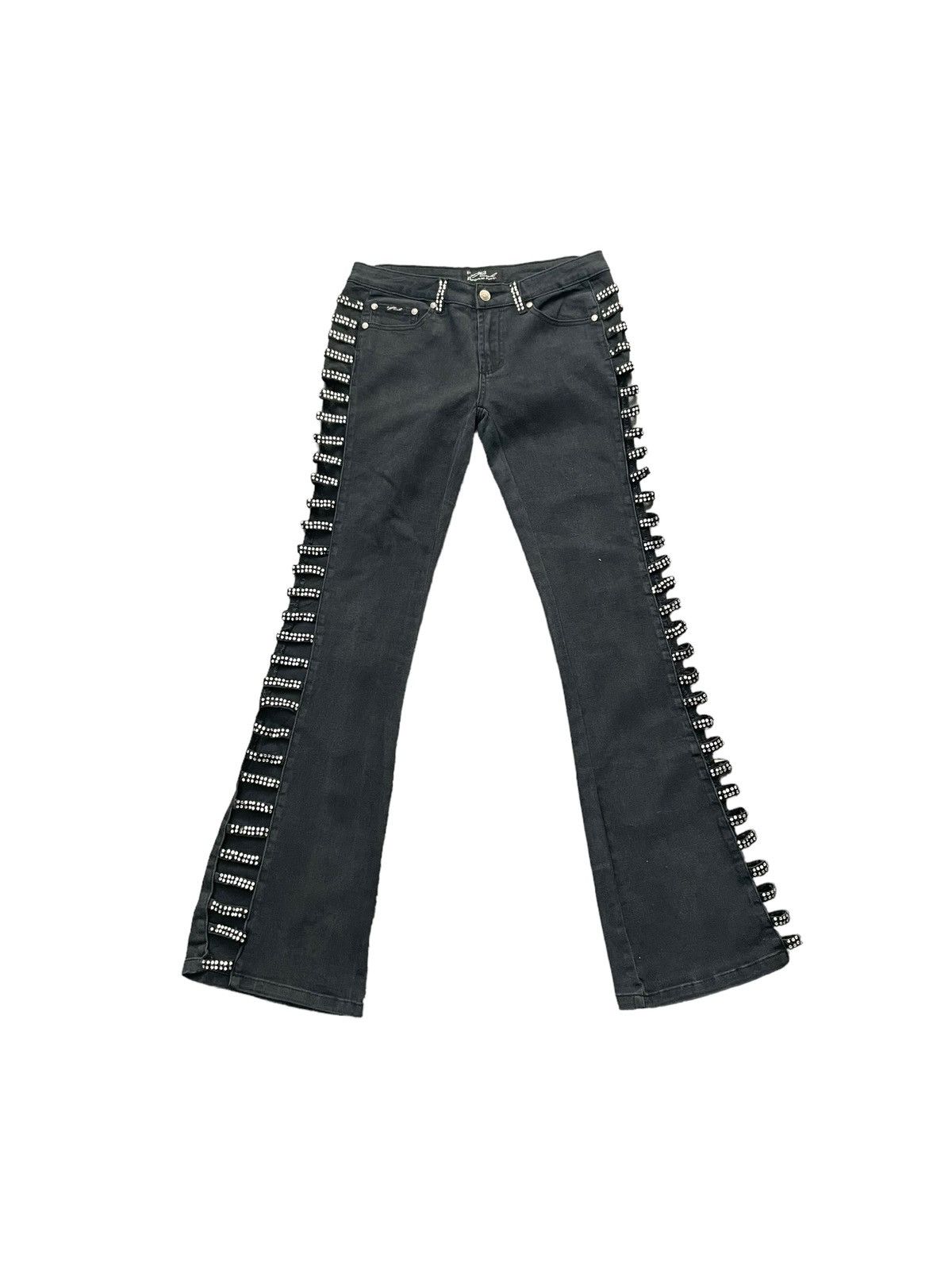 Designer Platinum Plush Flare Custom Denim Size 31" - 1 Thumbnail