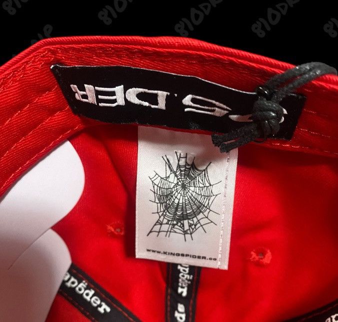 Sp5der × Young Thug Sp5der Souvenir 6-Panel Red Hat Size ONE SIZE - 4 Thumbnail