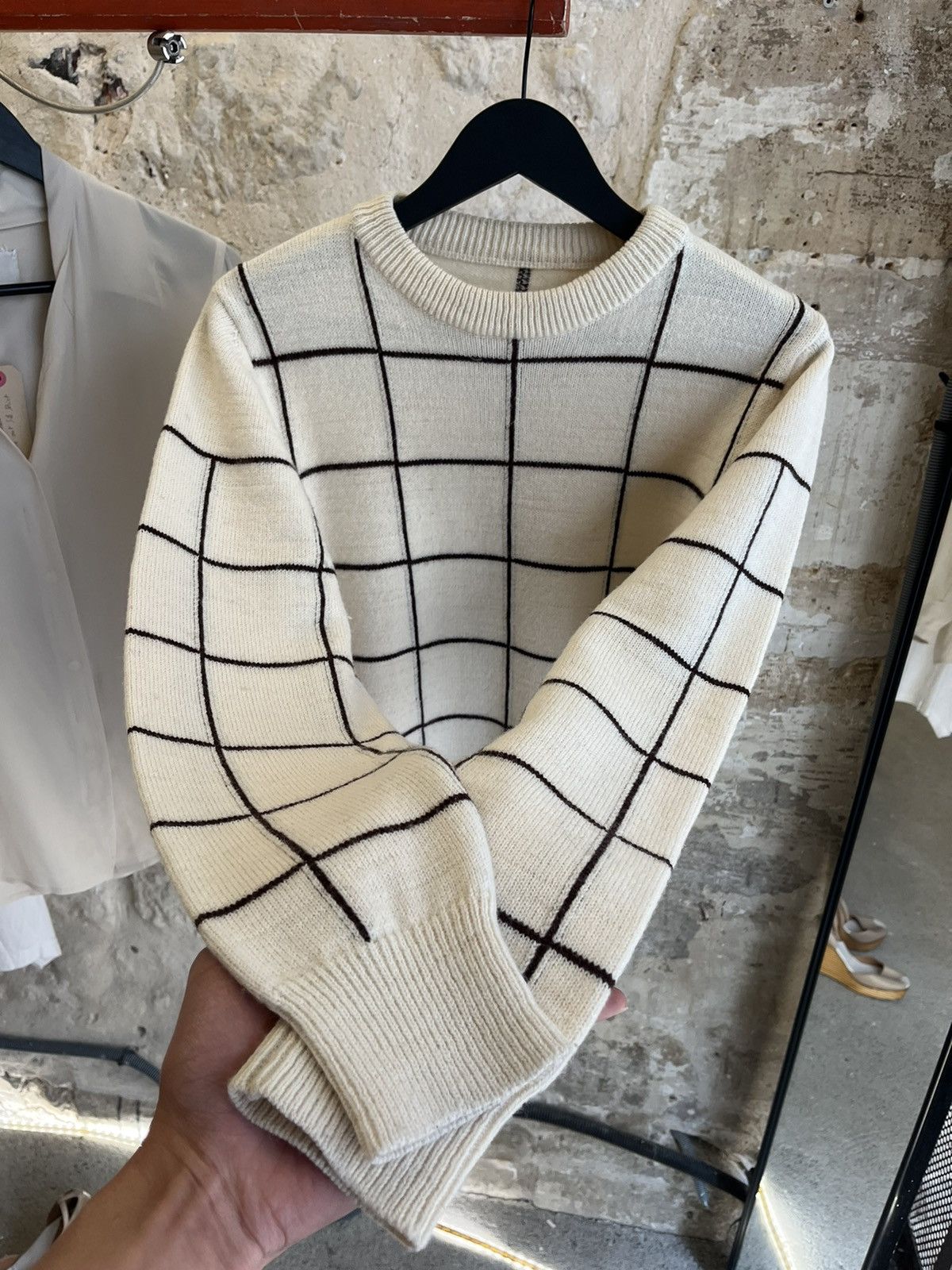 Maison Margiela AW2000 Checkered Knit Size US S / EU 44-46 / 1 - 2 Thumbnail