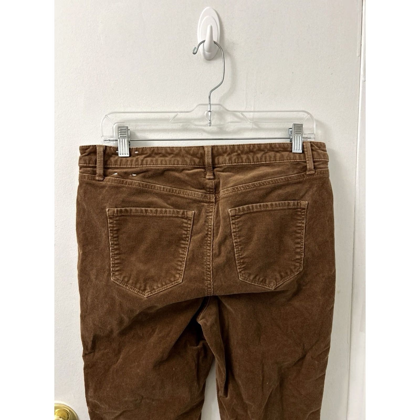 Talbots Talbots Corduroy Jegging Womens 10P Brown Stretch Pants Skinny Zipper Button Front Pockets Logo 25in Inseam Size 32" / US 10 / IT 46 - 7 Thumbnail